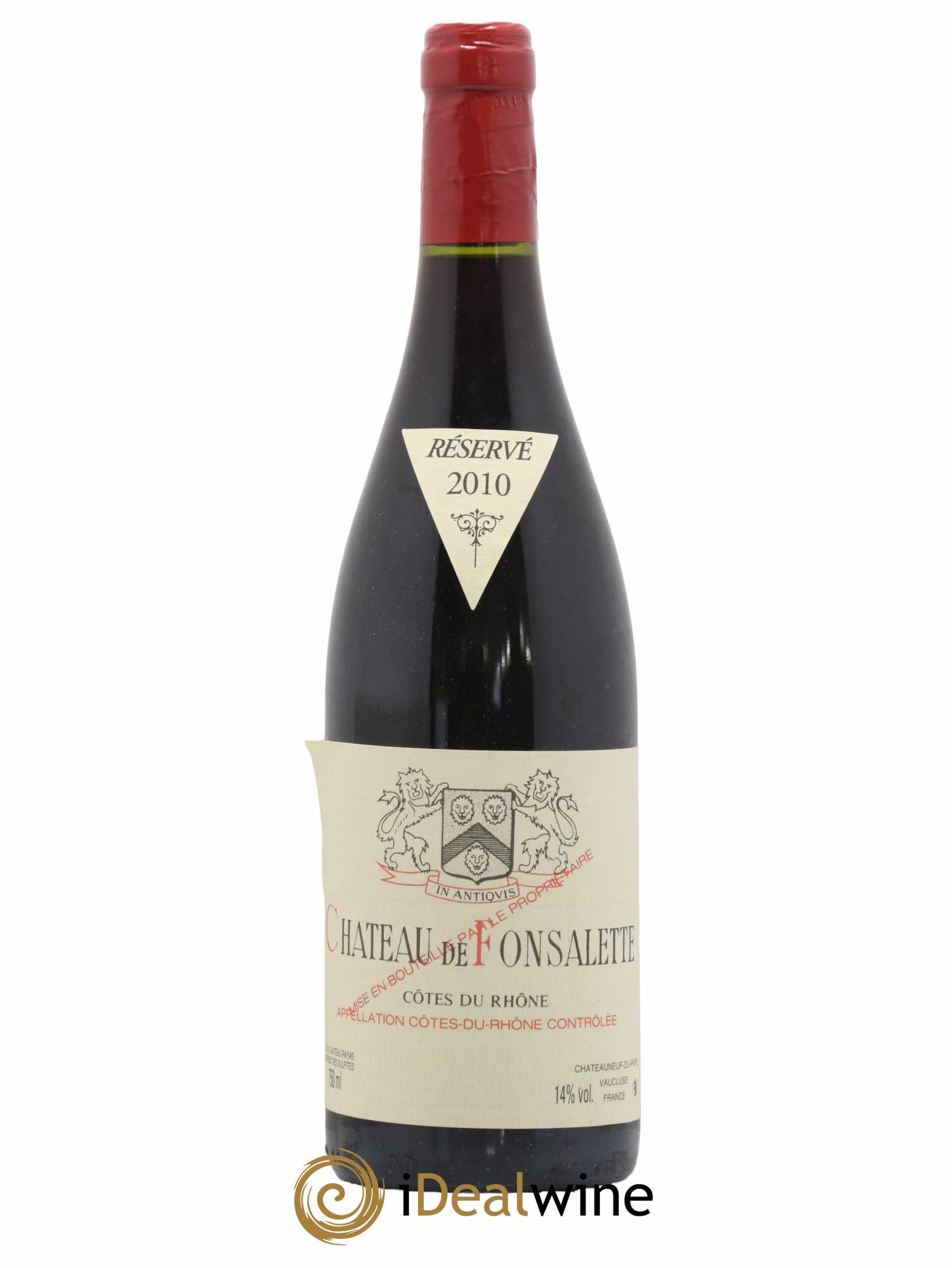 Côtes-du-Rhône Château de Fonsalette Emmanuel Reynaud 2010 - Lot de 1 bouteille - 0