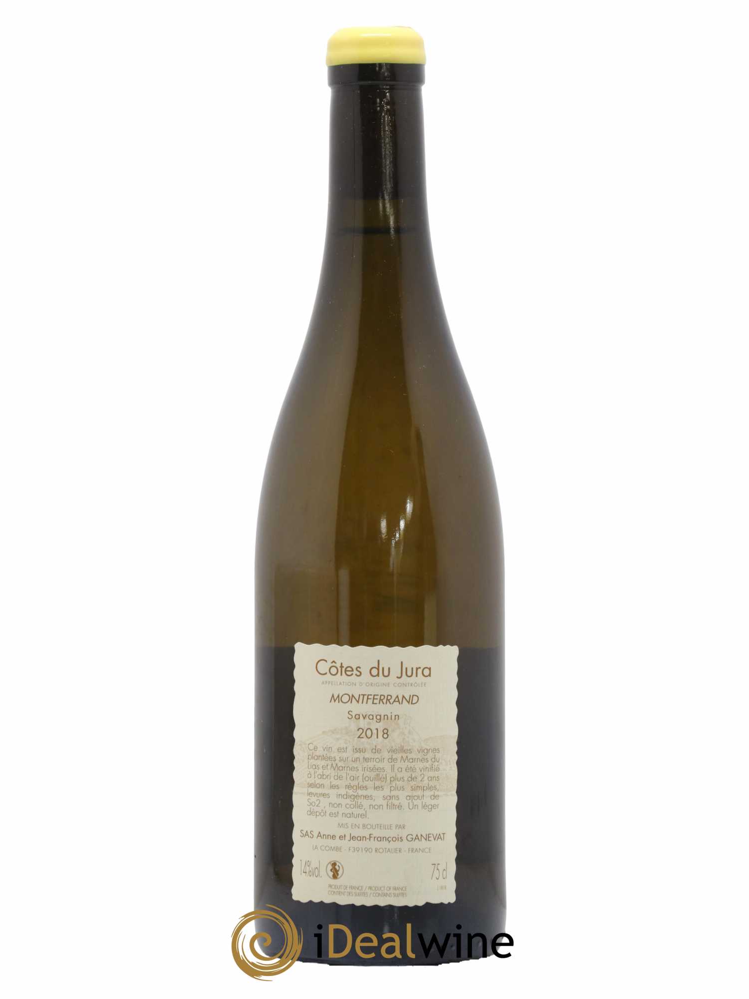 Côtes du Jura Montferrand savagnin Anne et Jean François Ganevat 2018 - Posten von 1 Flasche - 1
