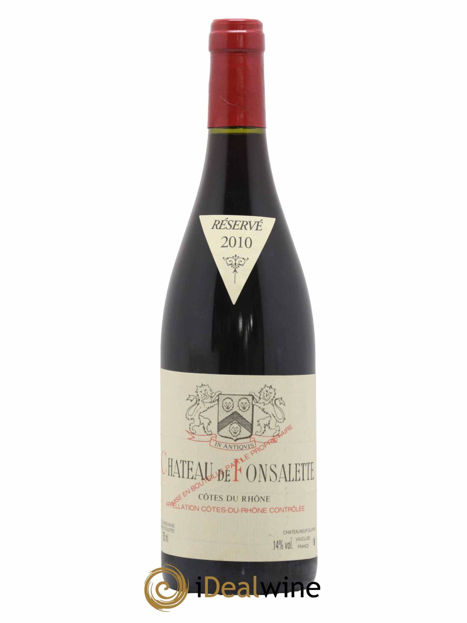 Côtes-du-Rhône Château de Fonsalette Emmanuel Reynaud 2010 - Lot de 1 bouteille - 0