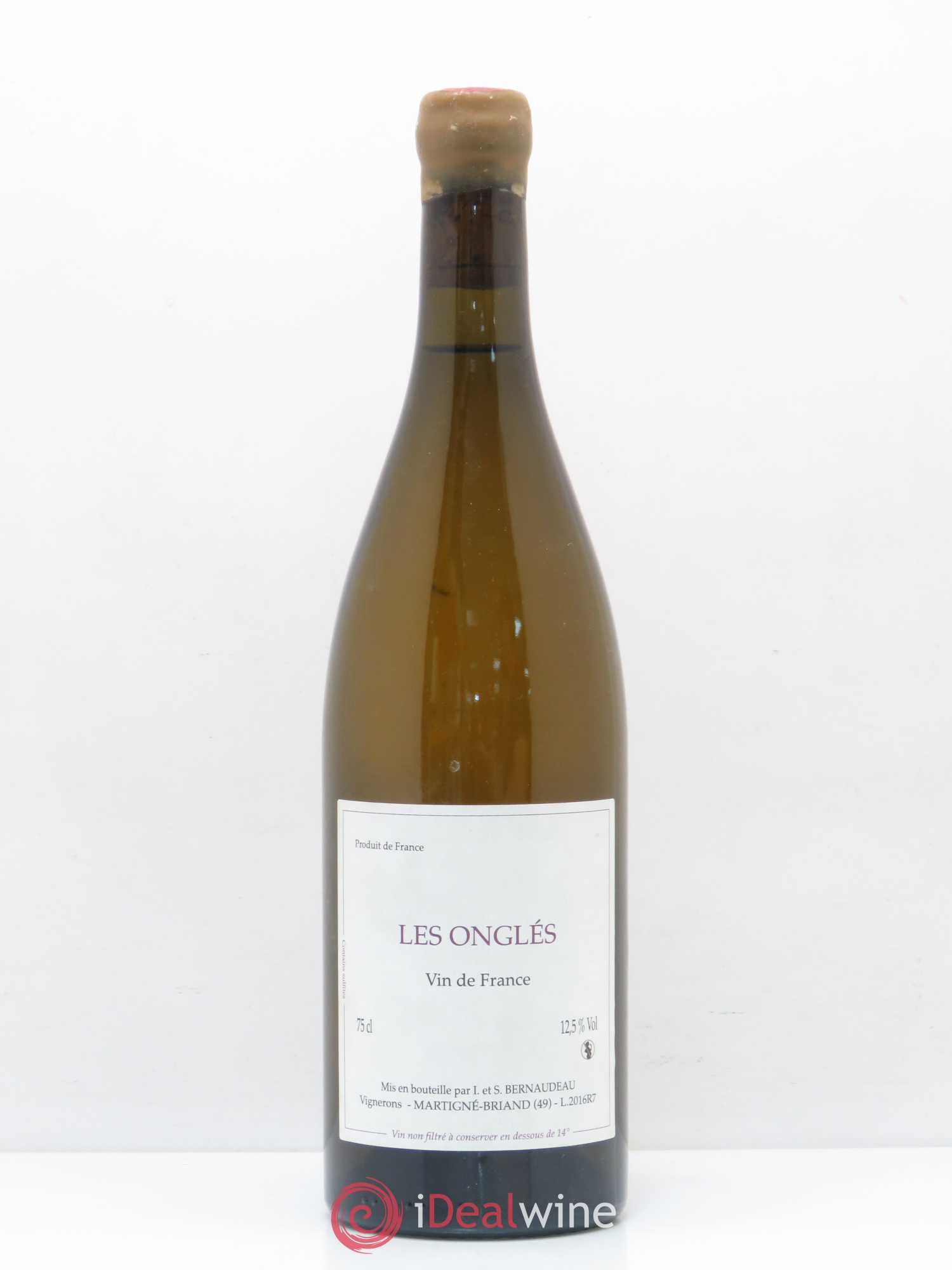 Vin de France Les Onglés Stéphane Bernaudeau 2016 - Posten von 1 Flasche - 0