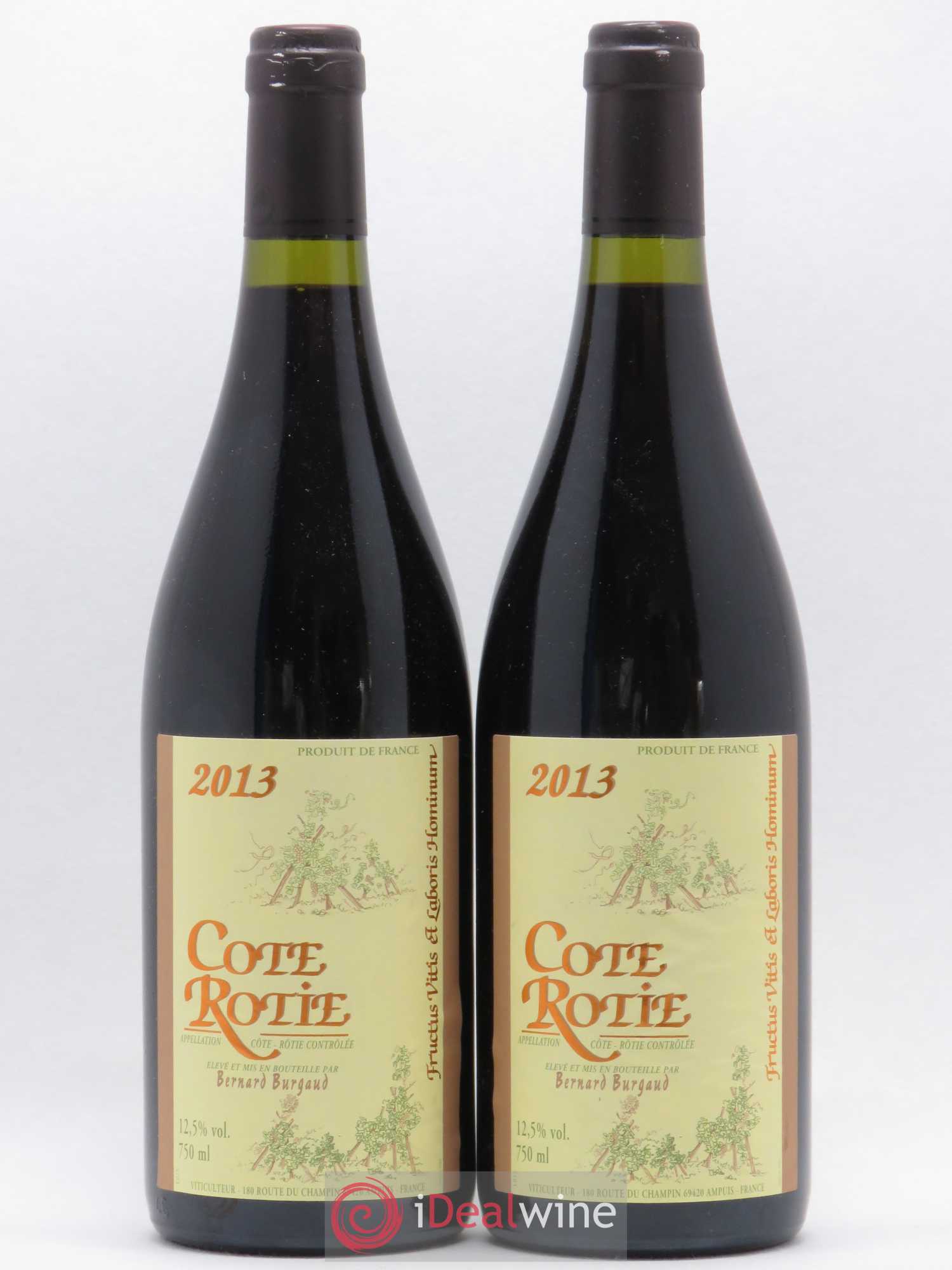 Côte-Rôtie Bernard Burgaud 2013 - Lot de 2 bouteilles - 0