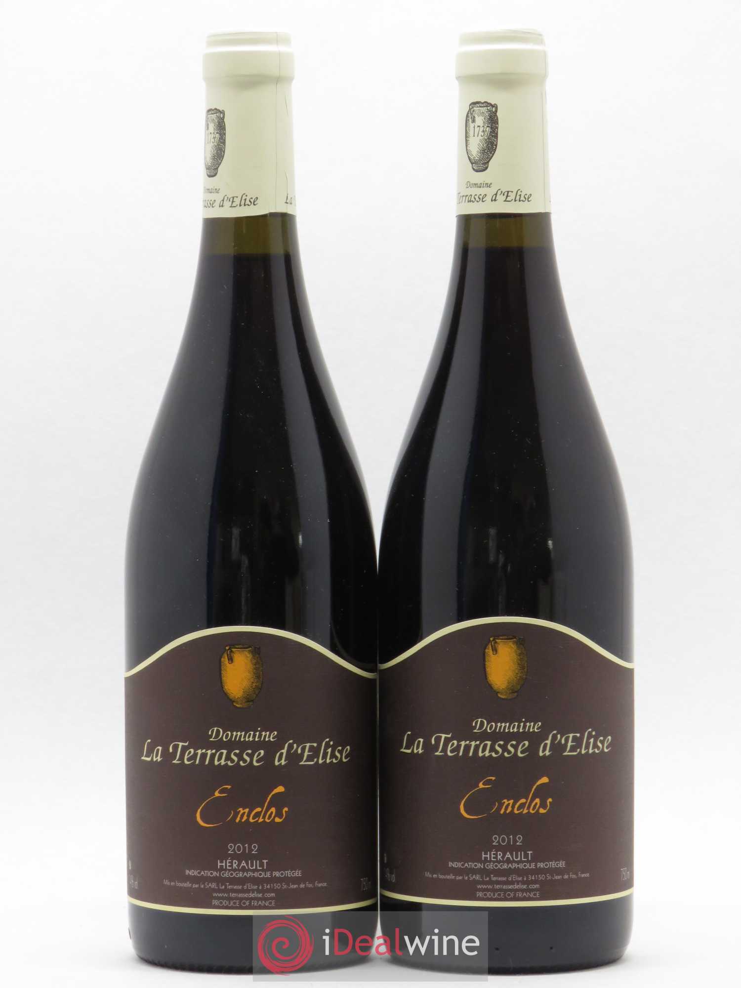 Pays d'Hérault L'Enclos Terrasse d'Elise (Domaine de la) 2012 - Lot de 2 bouteilles - 0