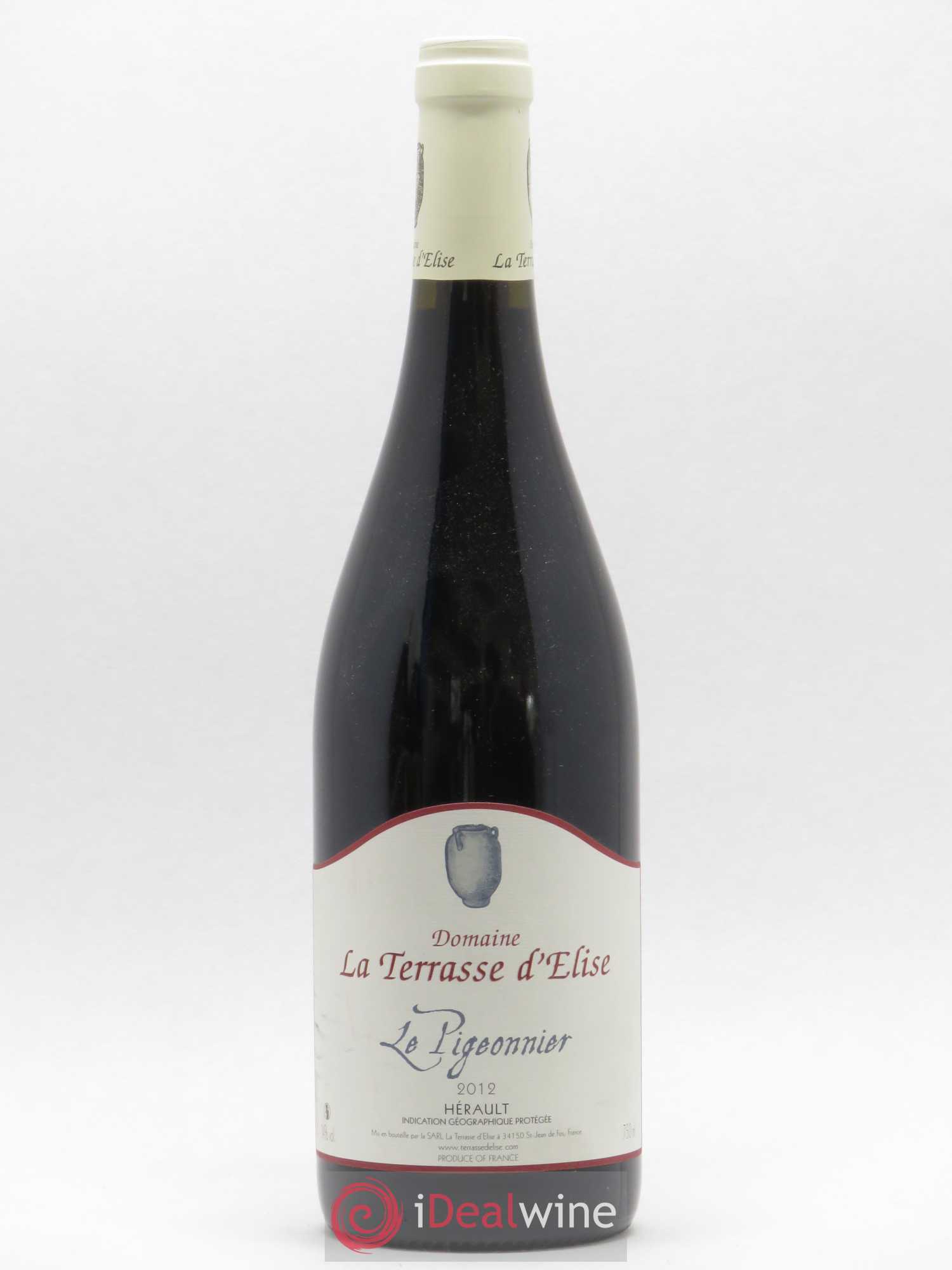 Pays d'Hérault Le Pigeonnier Terrasse d'Elise (Domaine de la) 2012 - Lot de 1 bouteille - 0
