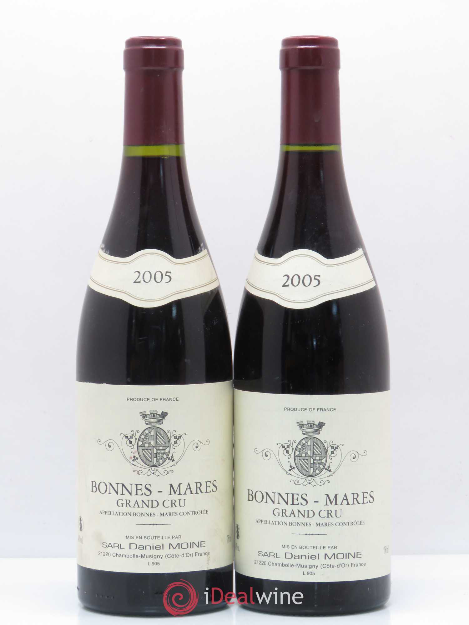 Bonnes-Mares Grand Cru Moine-Hudelot (Domaine) 2005 - Lot de 2 bouteilles - 0