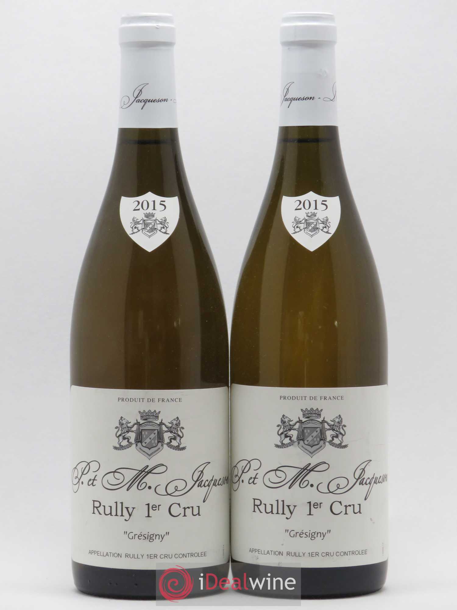 Rully 1er Cru Grésigny Paul & Marie Jacqueson 2015 - Lot de 2 bouteilles - 0
