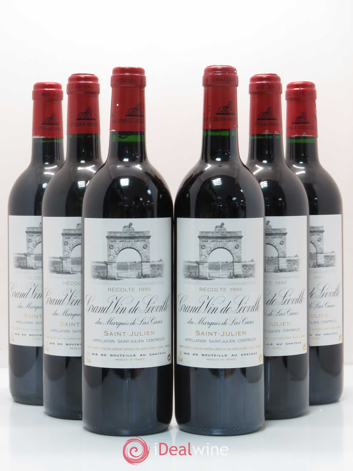 Château Léoville Las Cases 2ème Grand Cru Classé 1995 - Lot de 6 bouteilles - 0
