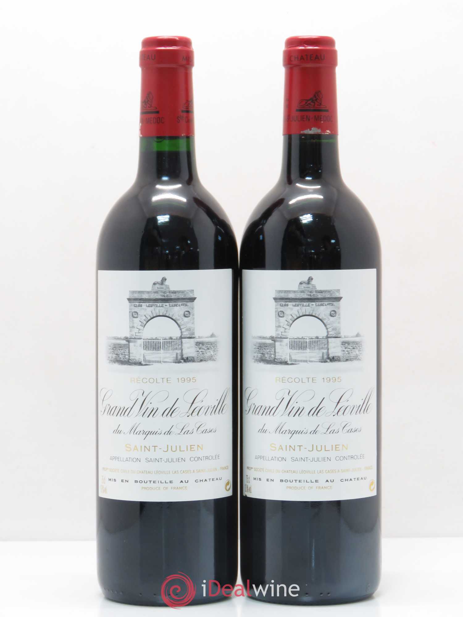 Château Léoville Las Cases 2ème Grand Cru Classé 1995 - Lot de 2 bouteilles - 0