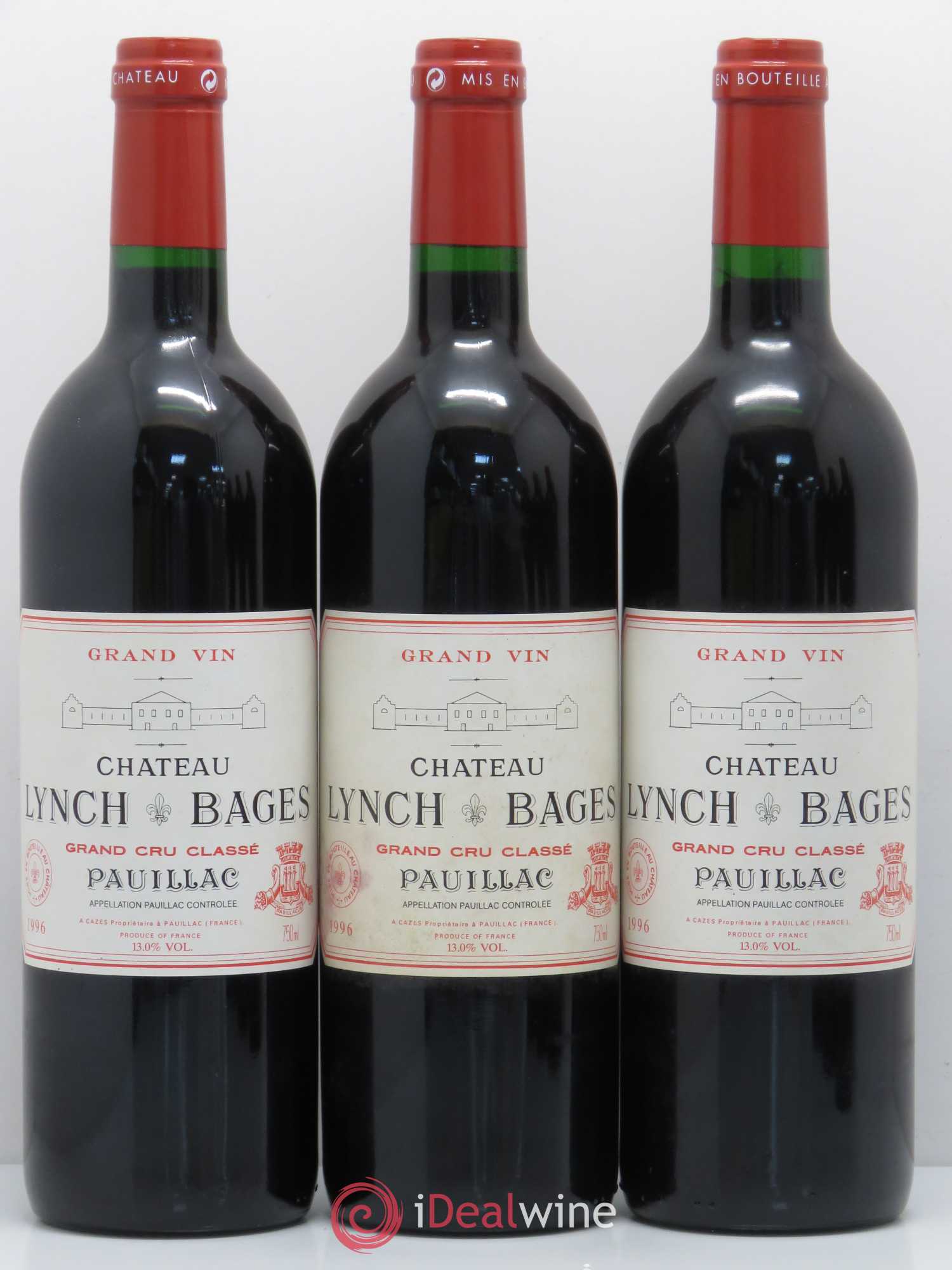 Château Lynch Bages 5ème Grand Cru Classé 1996 - Lot de 12 bouteilles - 2