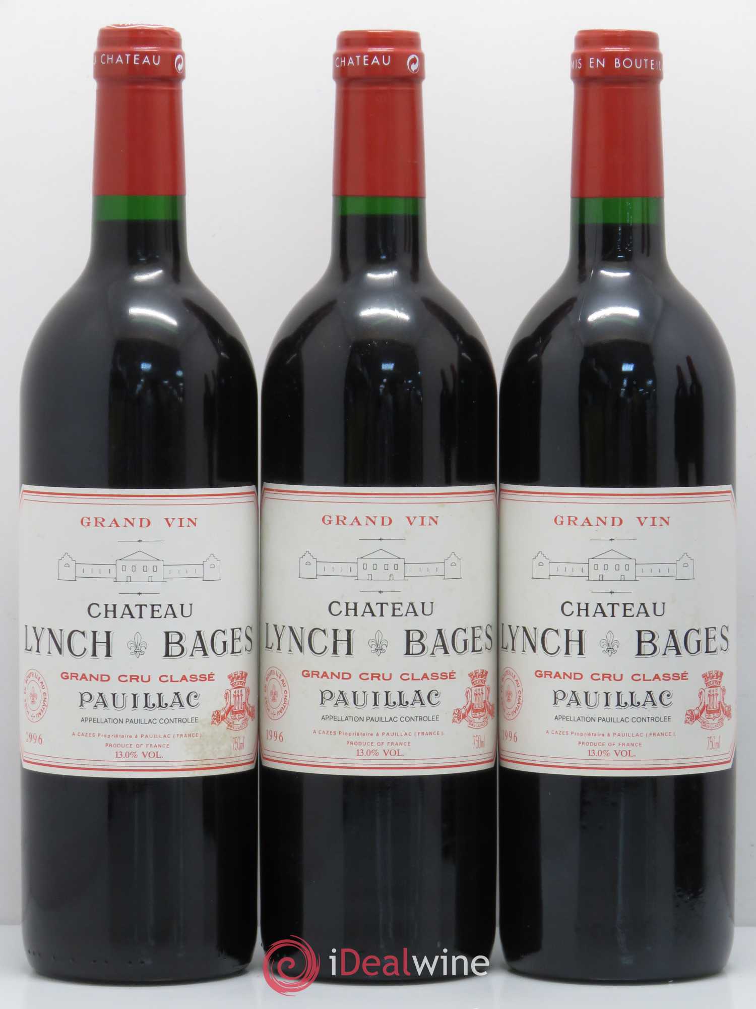 Château Lynch Bages 5ème Grand Cru Classé 1996 - Lot de 12 bouteilles - 3