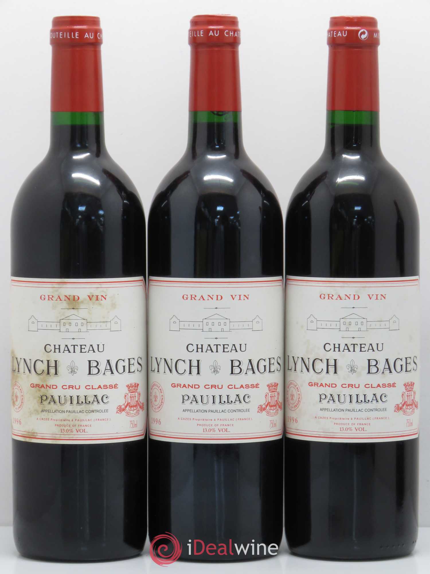 Château Lynch Bages 5ème Grand Cru Classé 1996 - Lot de 12 bouteilles - 4