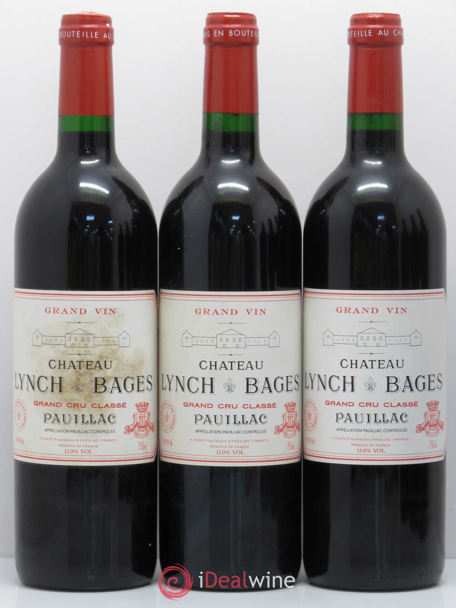 Château Lynch Bages 5ème Grand Cru Classé 1996 - Lot de 6 bouteilles - 1