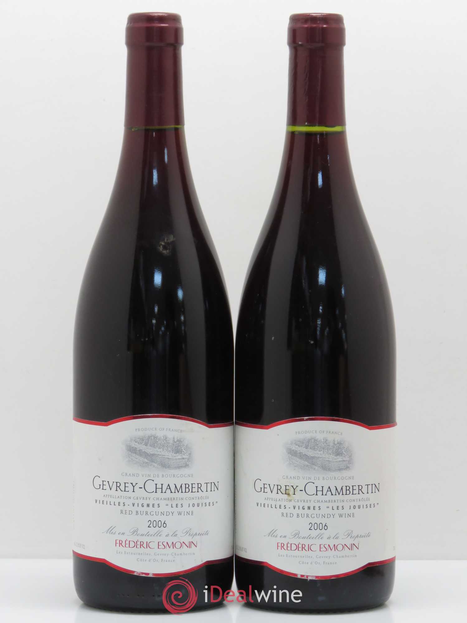 Gevrey-Chambertin Vieilles Vignes - Les Jouises - Frederic Esmonin 2006 - Posten von 2 Flaschen - 0