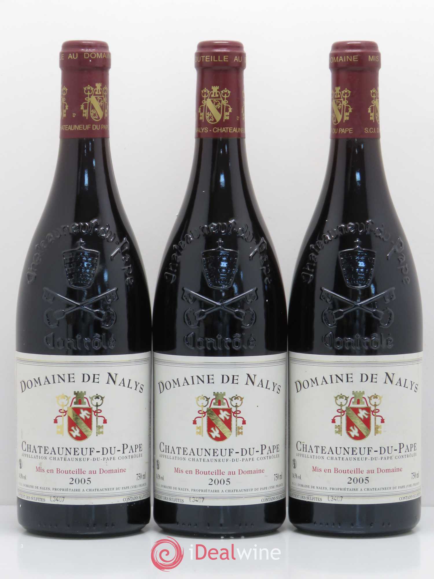 Châteauneuf-du-Pape Château de Nalys 2005 - Lot de 3 bouteilles - 0