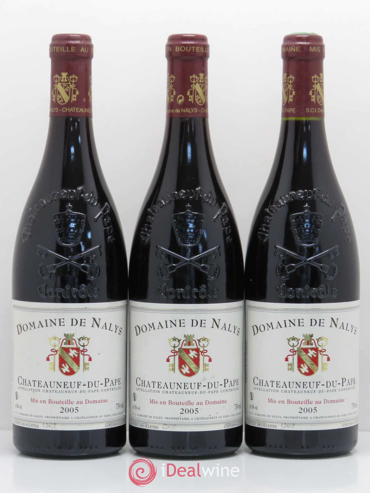 Châteauneuf-du-Pape Château de Nalys 2005 - Lot de 3 bouteilles - 0