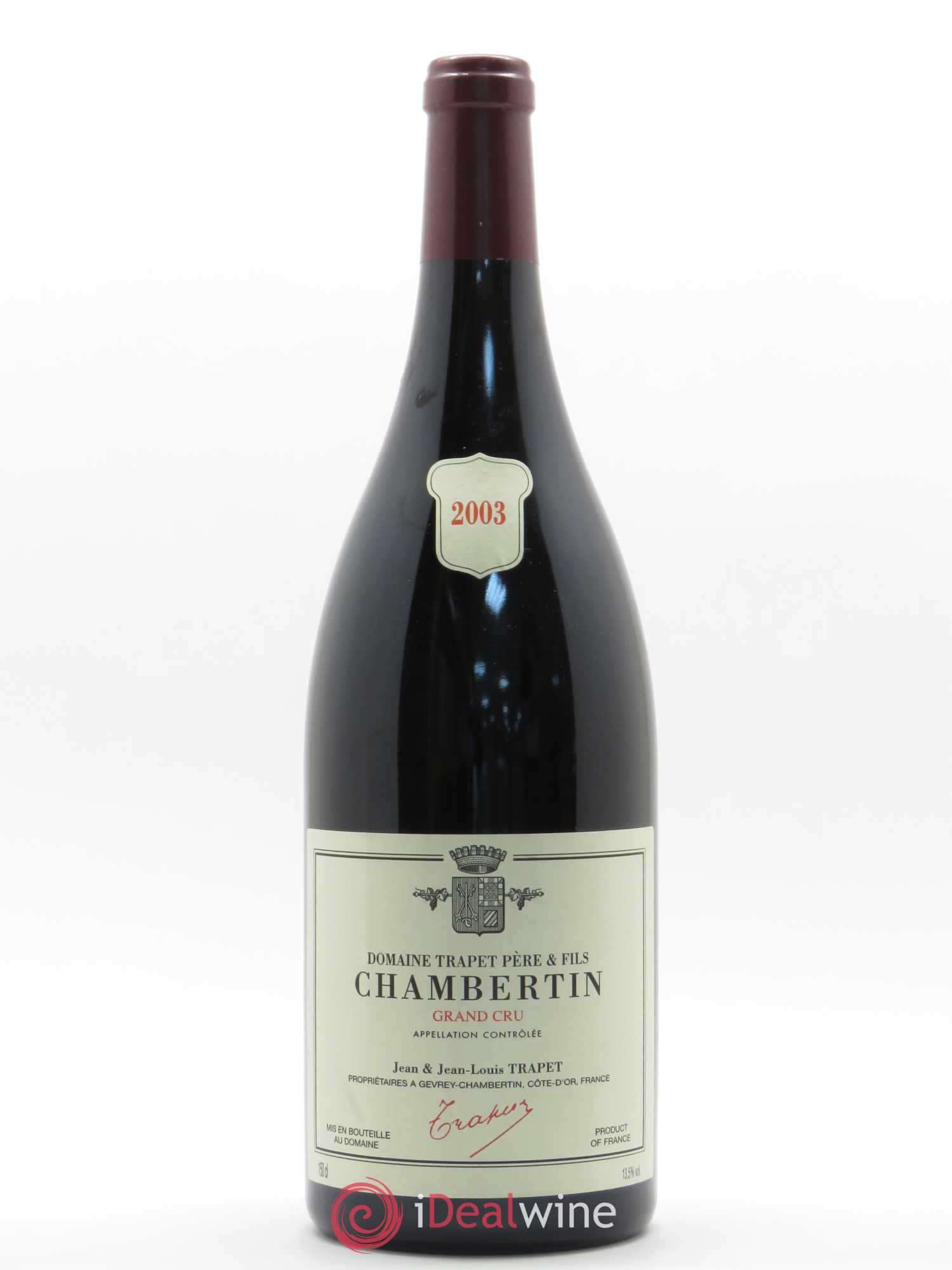 Chambertin Grand Cru Domaine Trapet 2003 - Lot de 1 magnum - 0