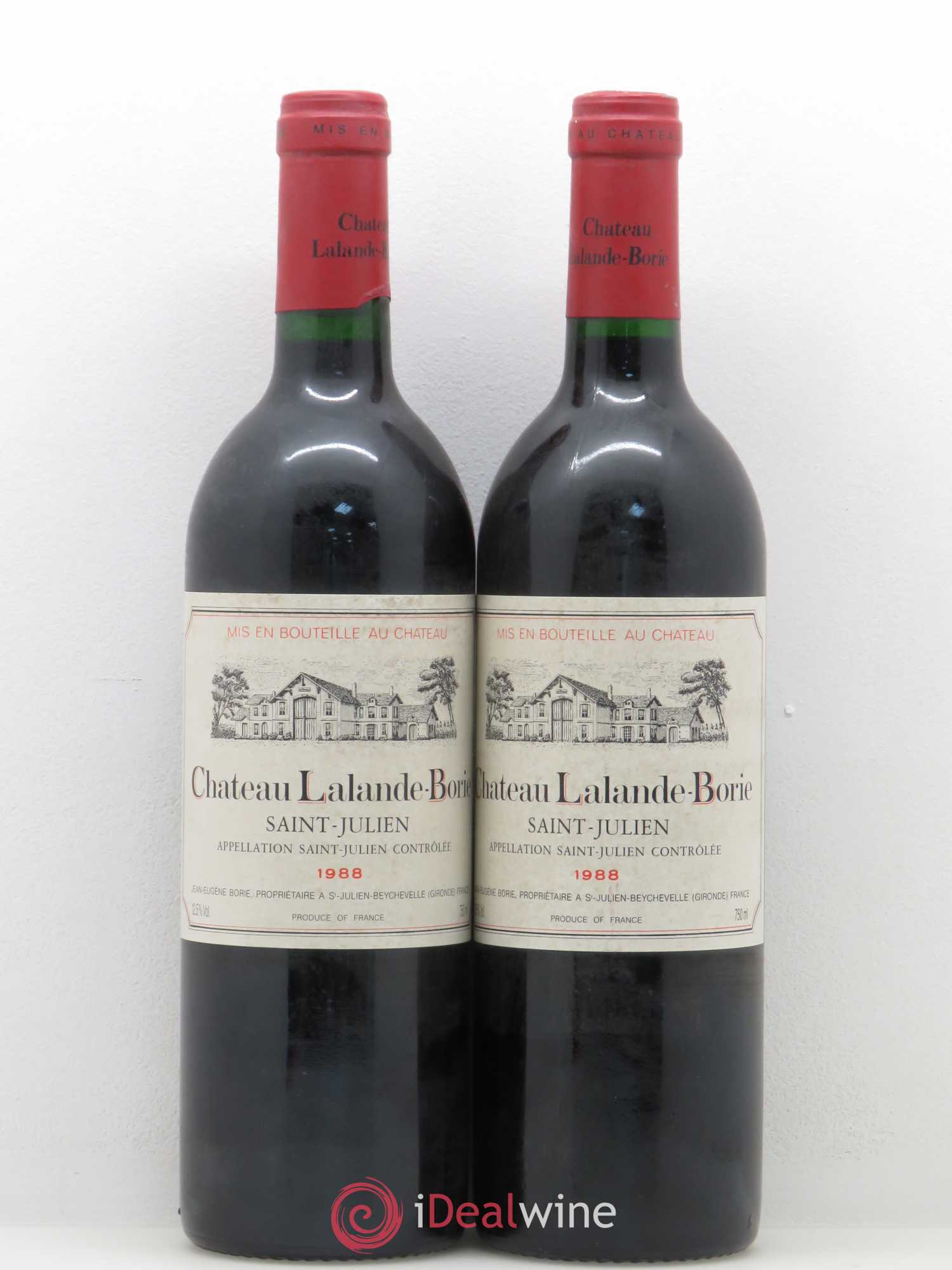 Château Lalande Borie (sans prix de réserve) 1988 - Lot de 2 bouteilles - 0