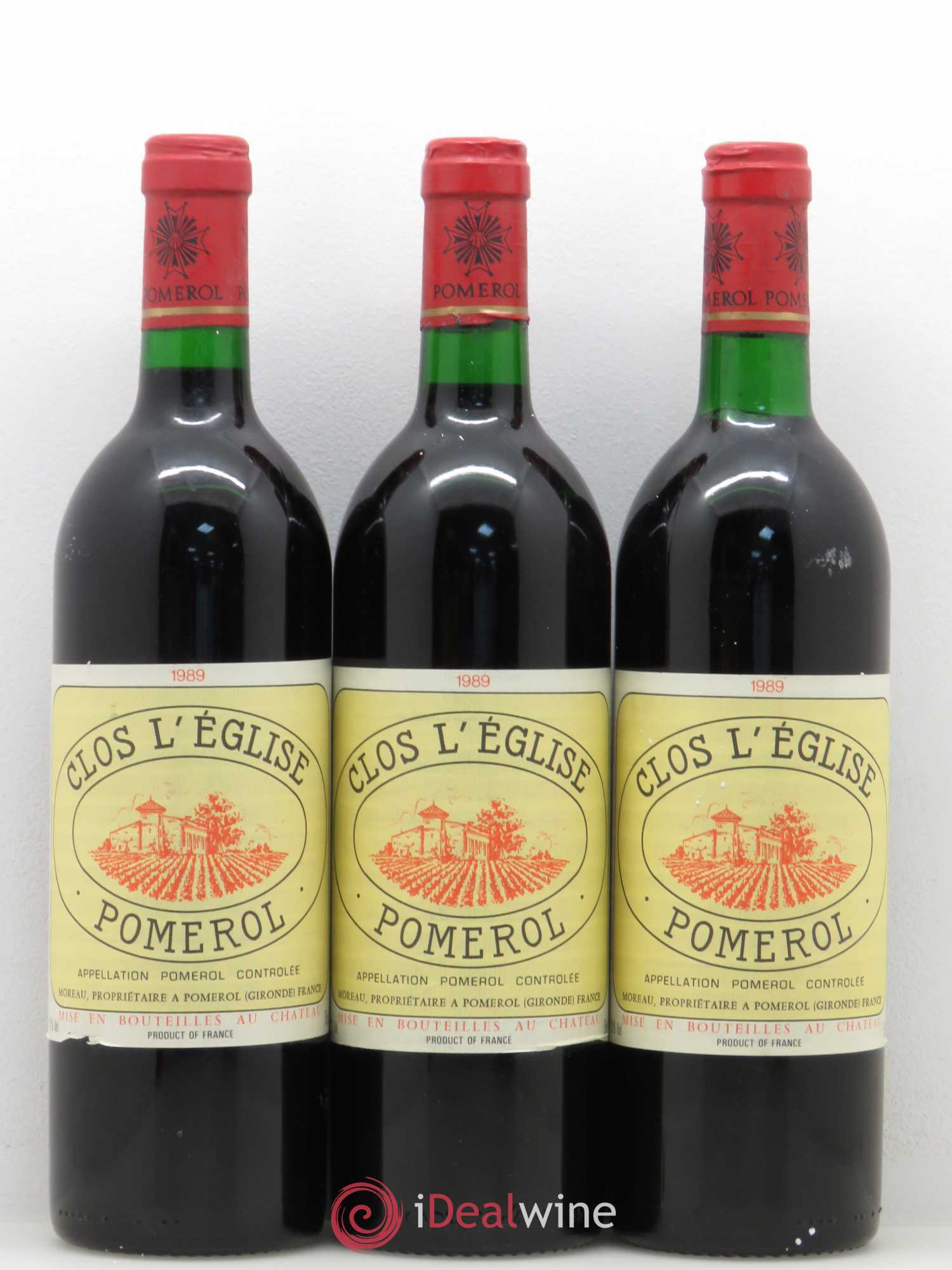 Clos l'Eglise (sans prix de réserve) 1989 - Lot de 12 bouteilles - 4