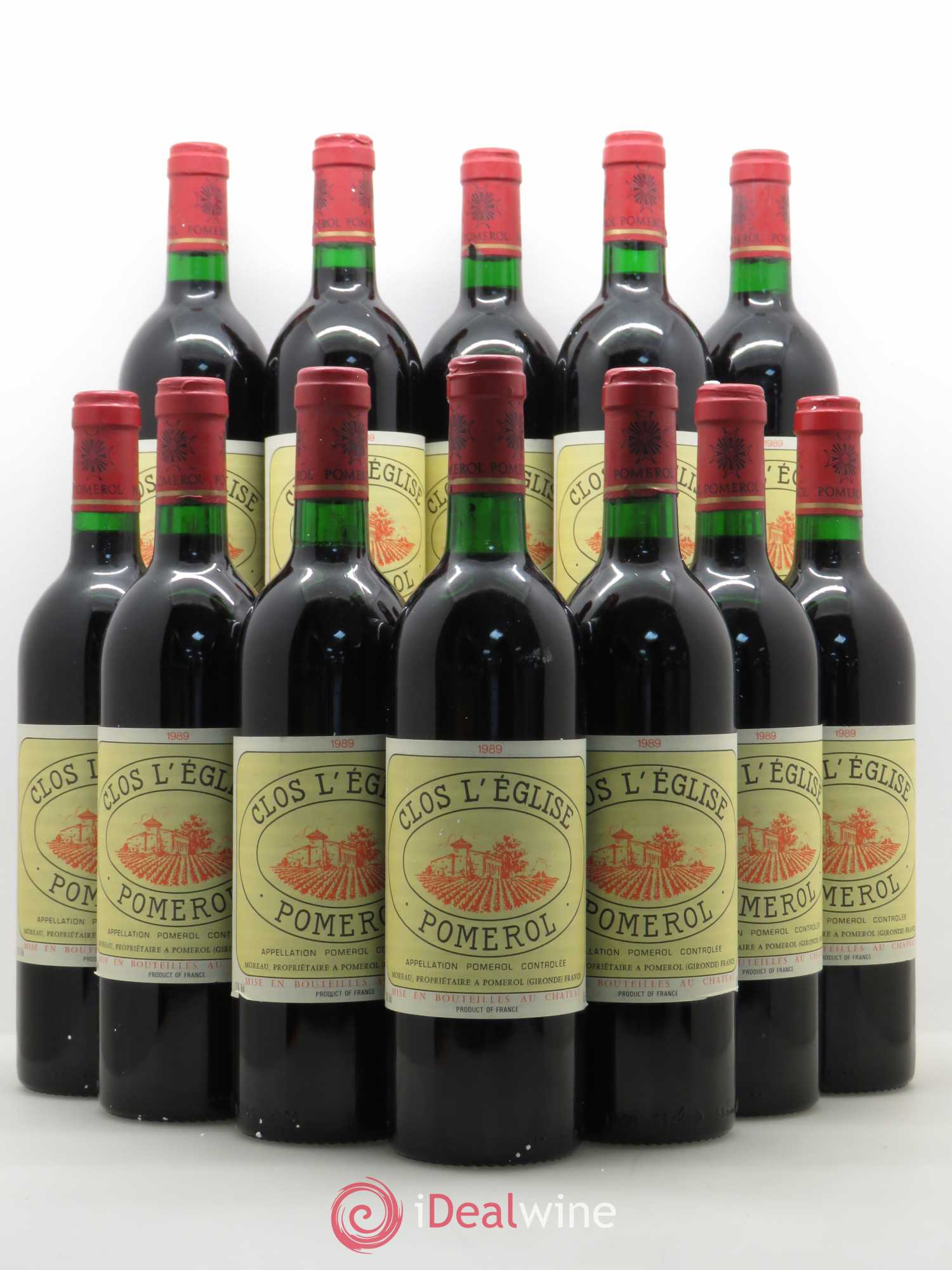 Clos l'Eglise (sans prix de réserve) 1989 - Lot de 12 bouteilles - 0