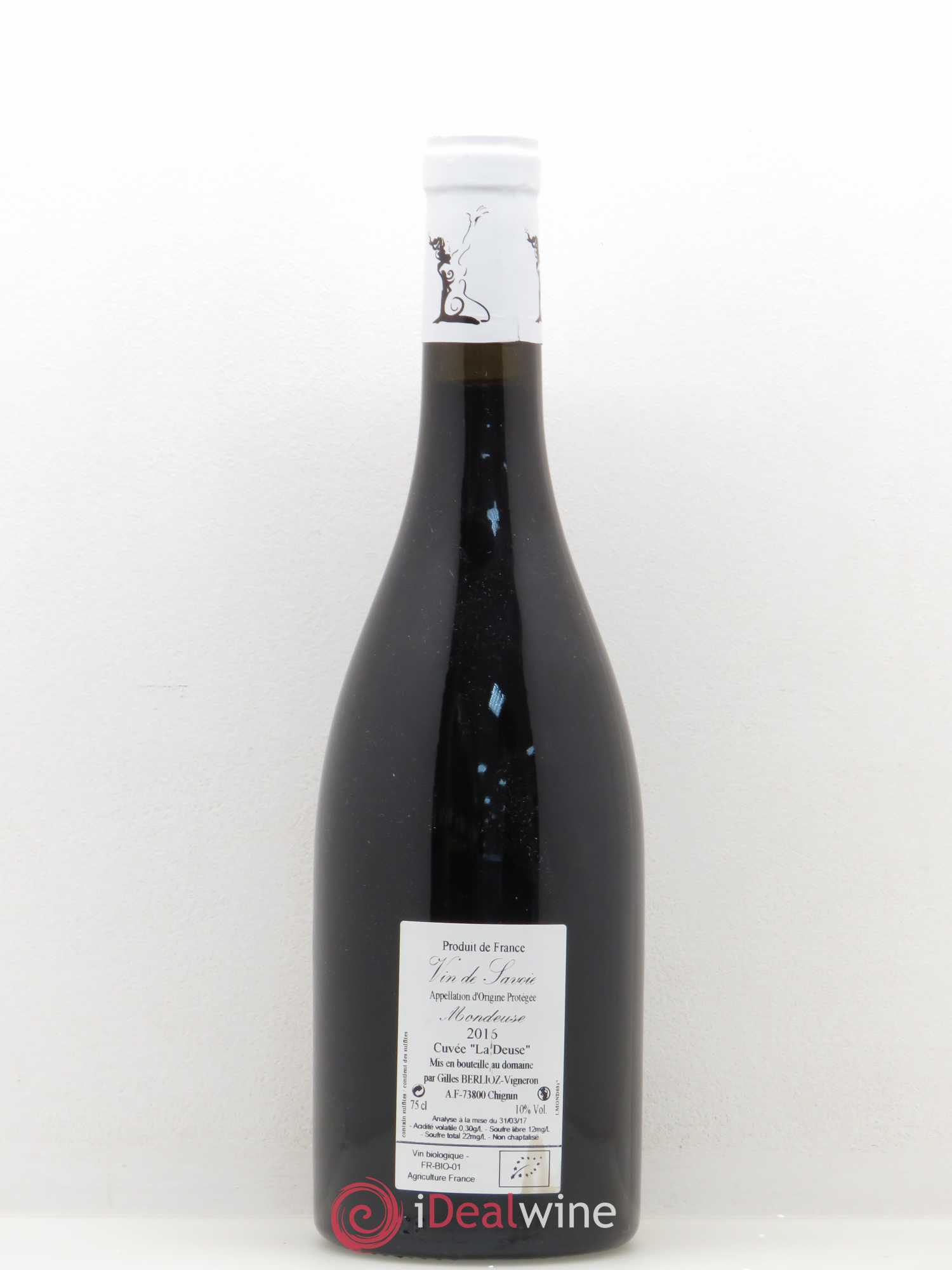 Vin de Savoie La Deuse Gilles Berlioz  (sans prix de réserve) 2016 - Lot de 1 bouteille - 1