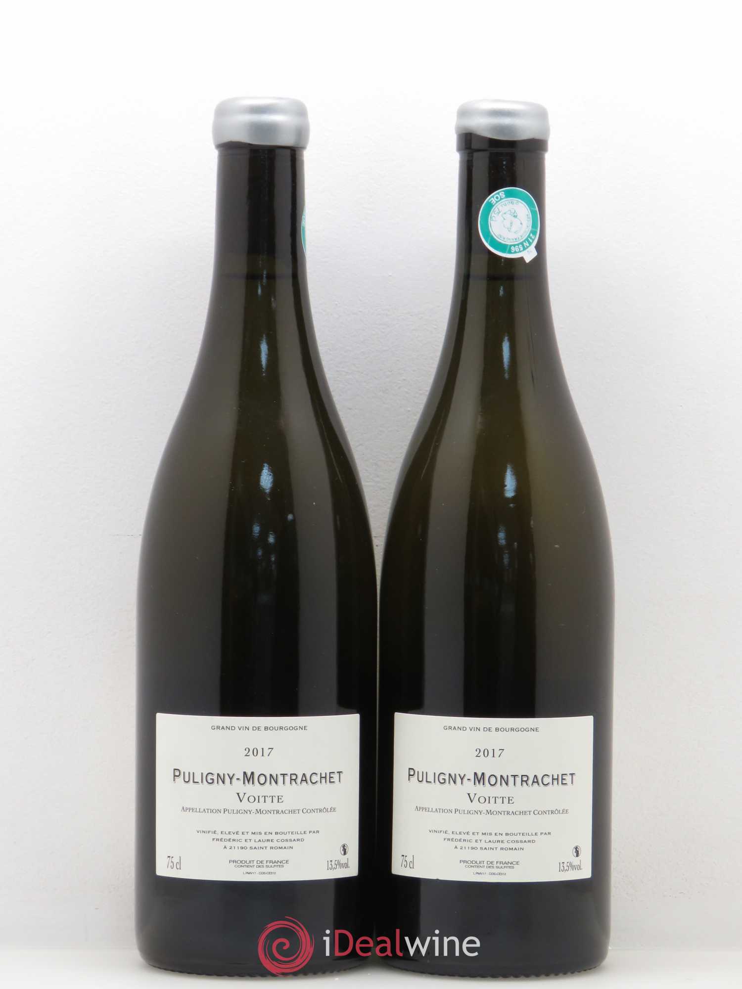 Puligny-Montrachet Voitte Domaine de Chassorney - Frédéric Cossard (sans prix de réserve) 2017 - Lot de 2 bouteilles - 1