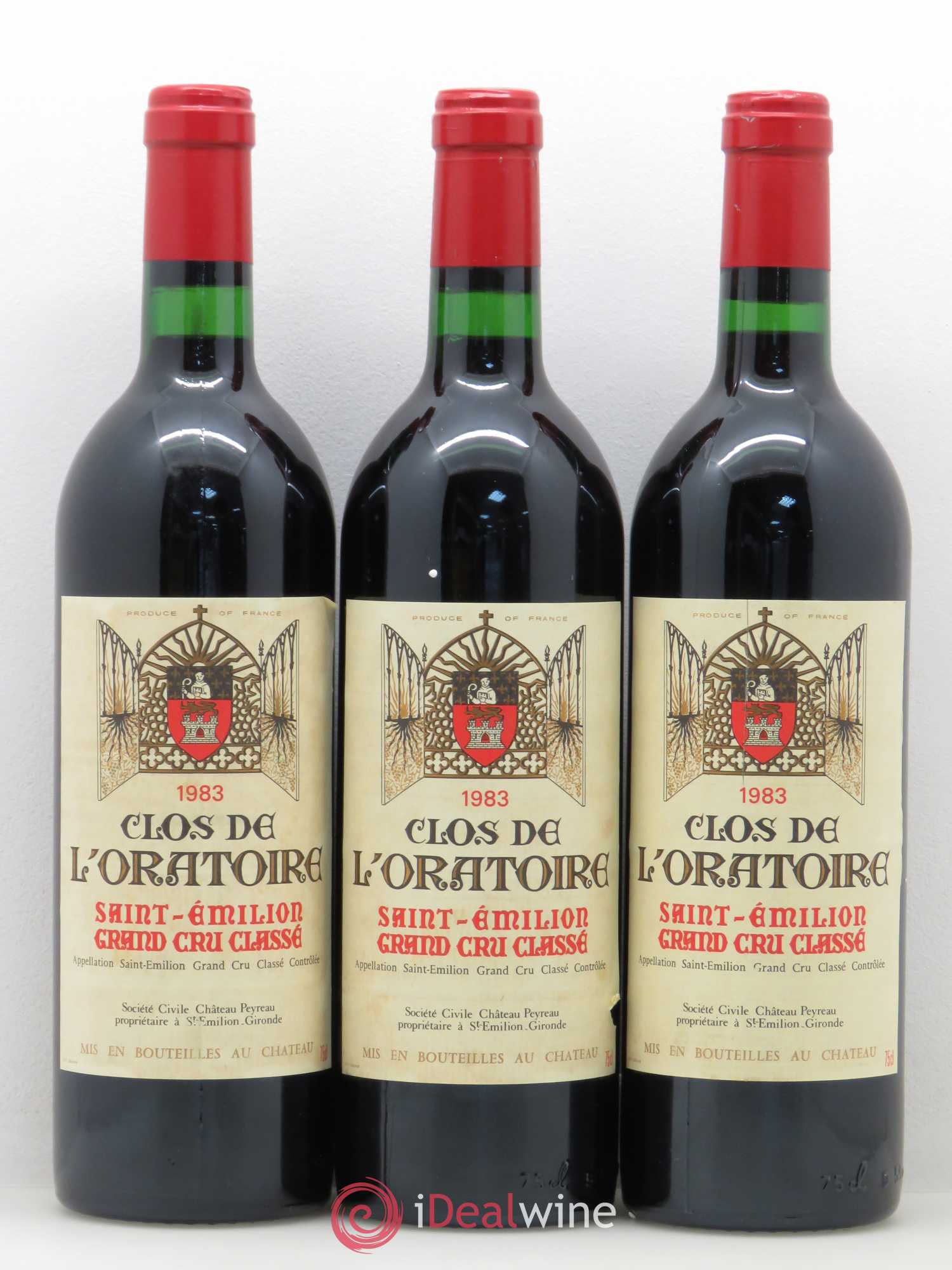 Clos de l'Oratoire Grand Cru Classé (sans prix de réserve) 1983 - Lot de 6 bouteilles - 2