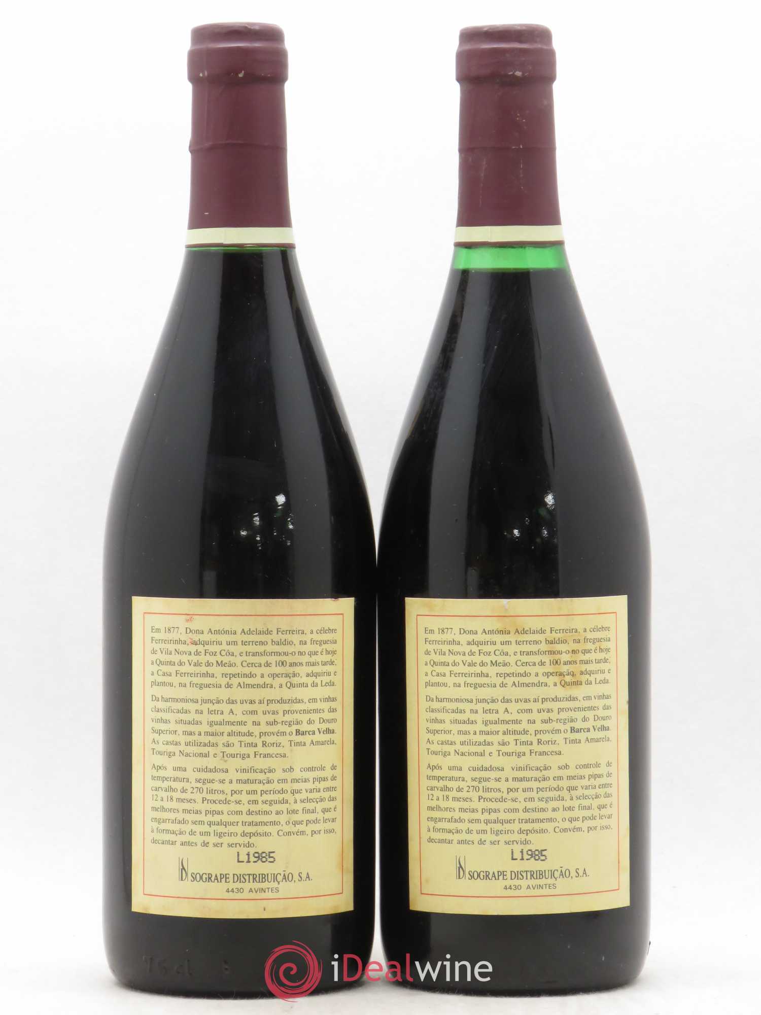 Portugal Tinto de Mesa Casa Ferreirinha Barca Velha 1985 - Posten von 2 Flaschen - 1