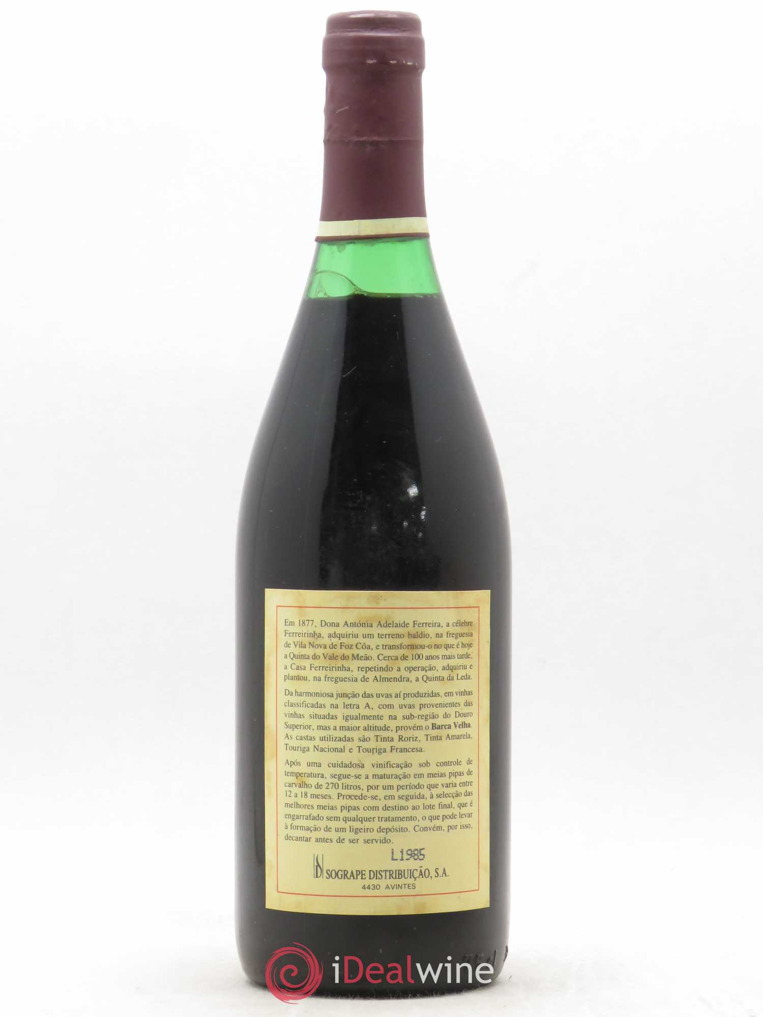 Portugal Tinto de Mesa Casa Ferreirinha Barca Velha 1985 - Posten von 1 Flasche - 1