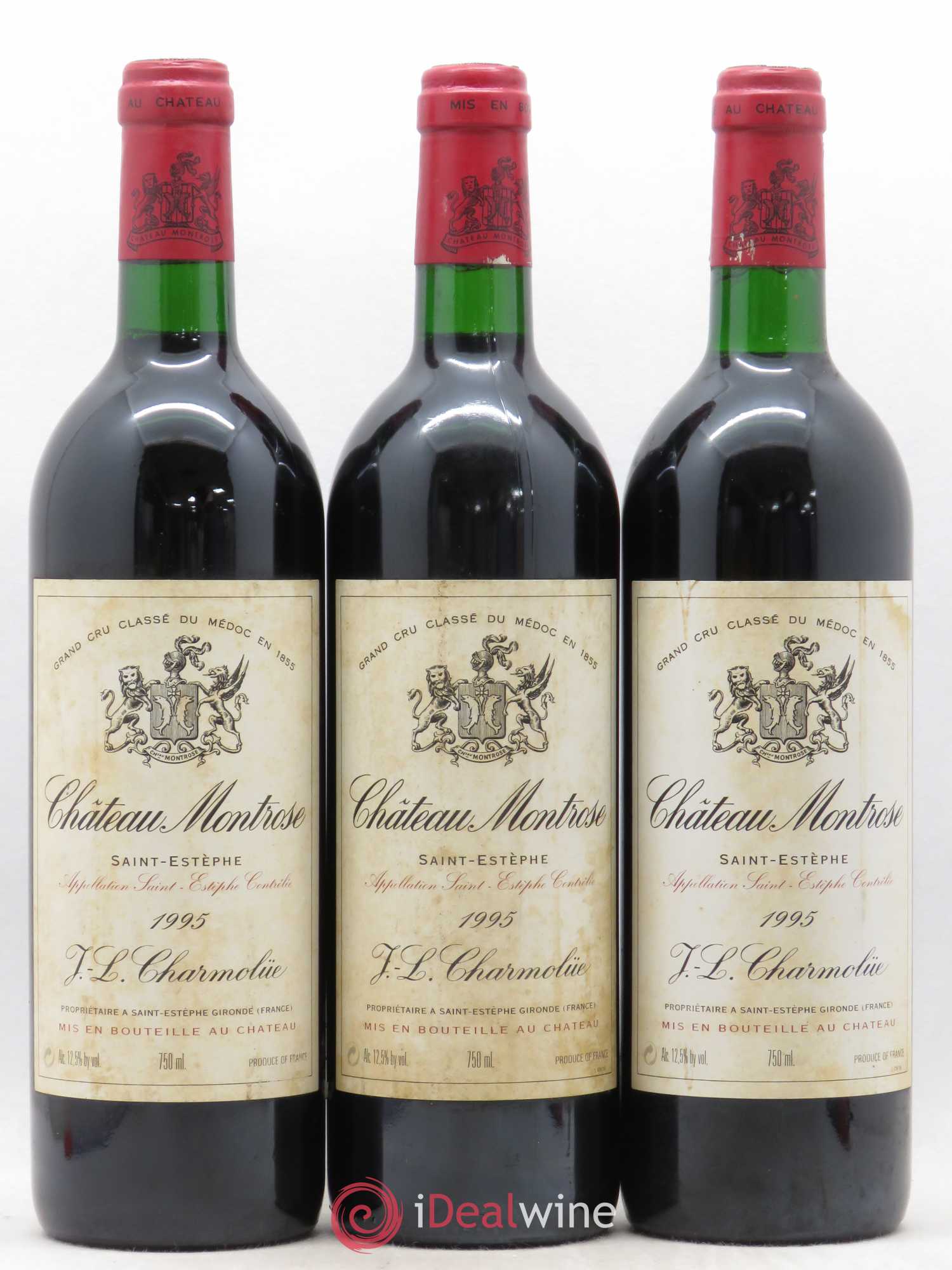 Château Montrose 2ème Grand Cru Classé 1995 - Lot de 3 bouteilles - 0