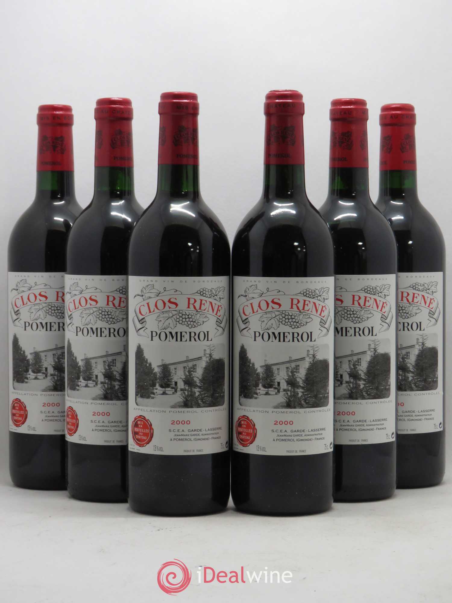 Clos René 2000 - Lot of 6 bottles - 0
