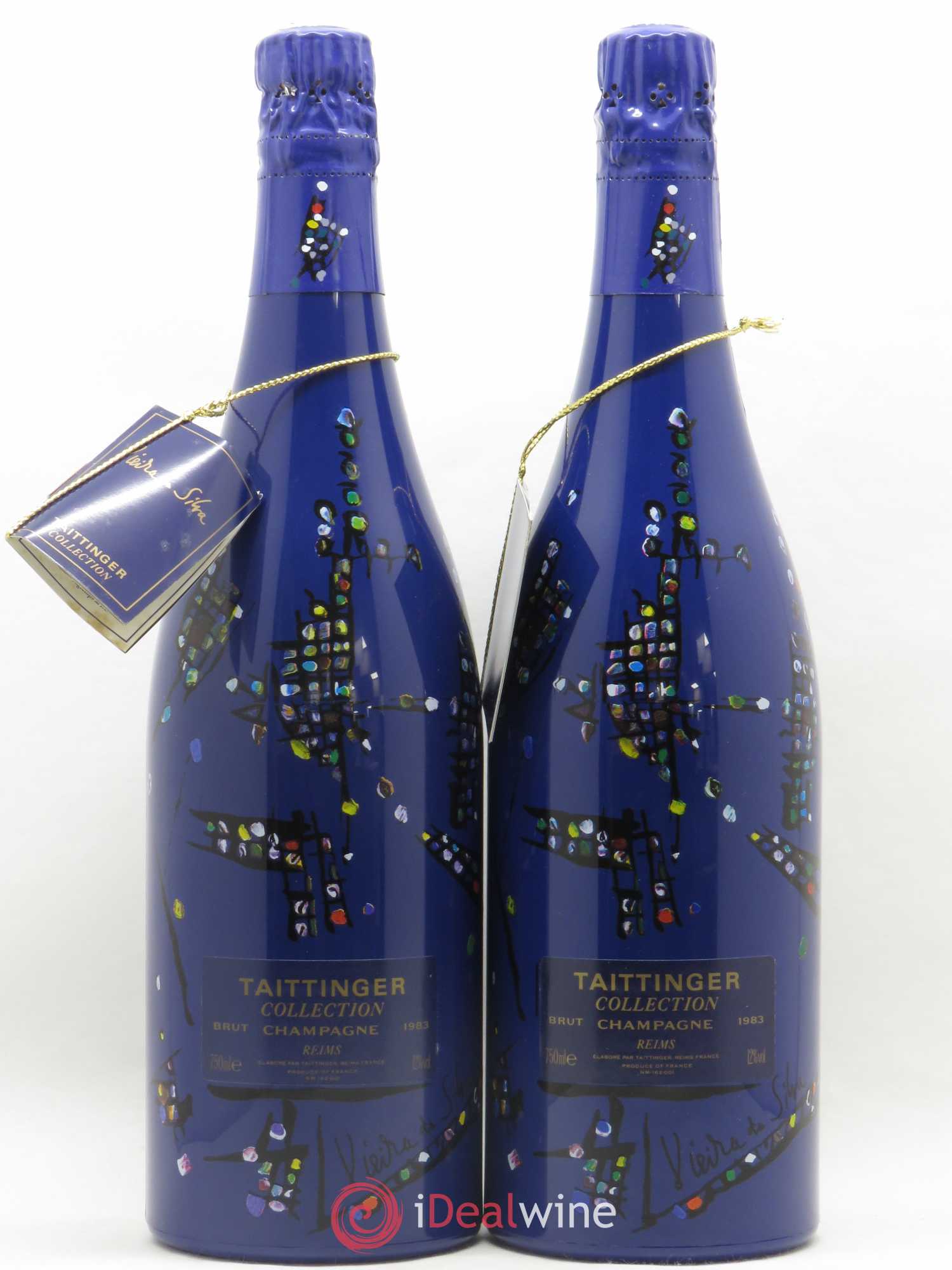 1983 - Collection Viera da Silva Taittinger 1983 - Lot de 2 bouteilles - 0