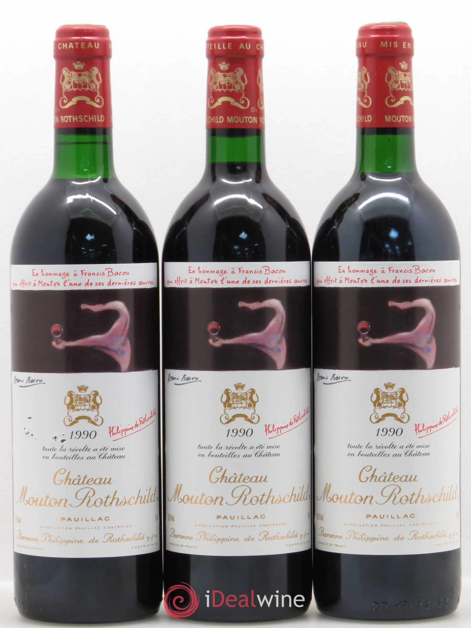 Château Mouton Rothschild 1er Grand Cru Classé 1990 - Lot de 12 bouteilles - 3