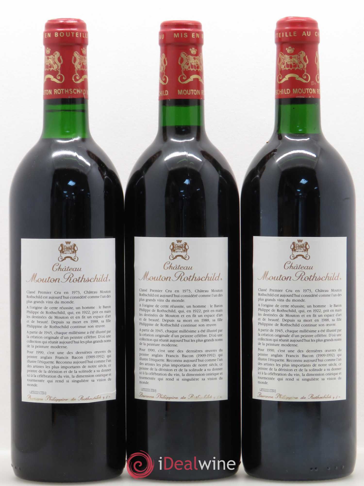 Château Mouton Rothschild 1er Grand Cru Classé 1990 - Lot de 12 bouteilles - 4