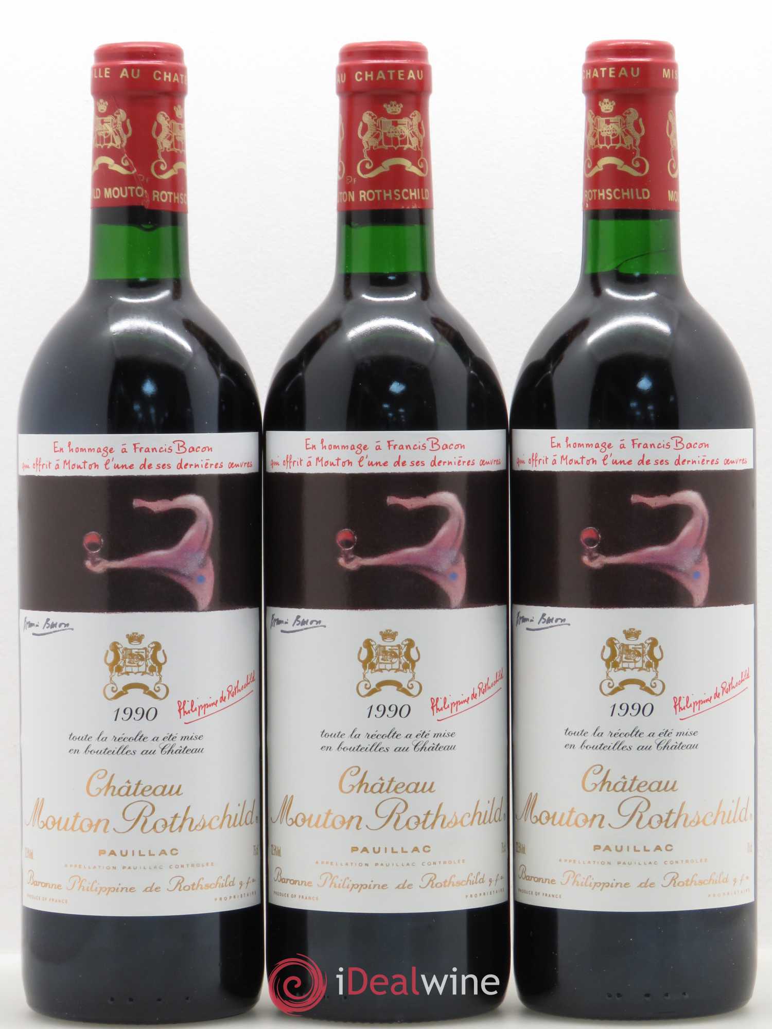 Château Mouton Rothschild 1er Grand Cru Classé 1990 - Lot de 12 bouteilles - 7
