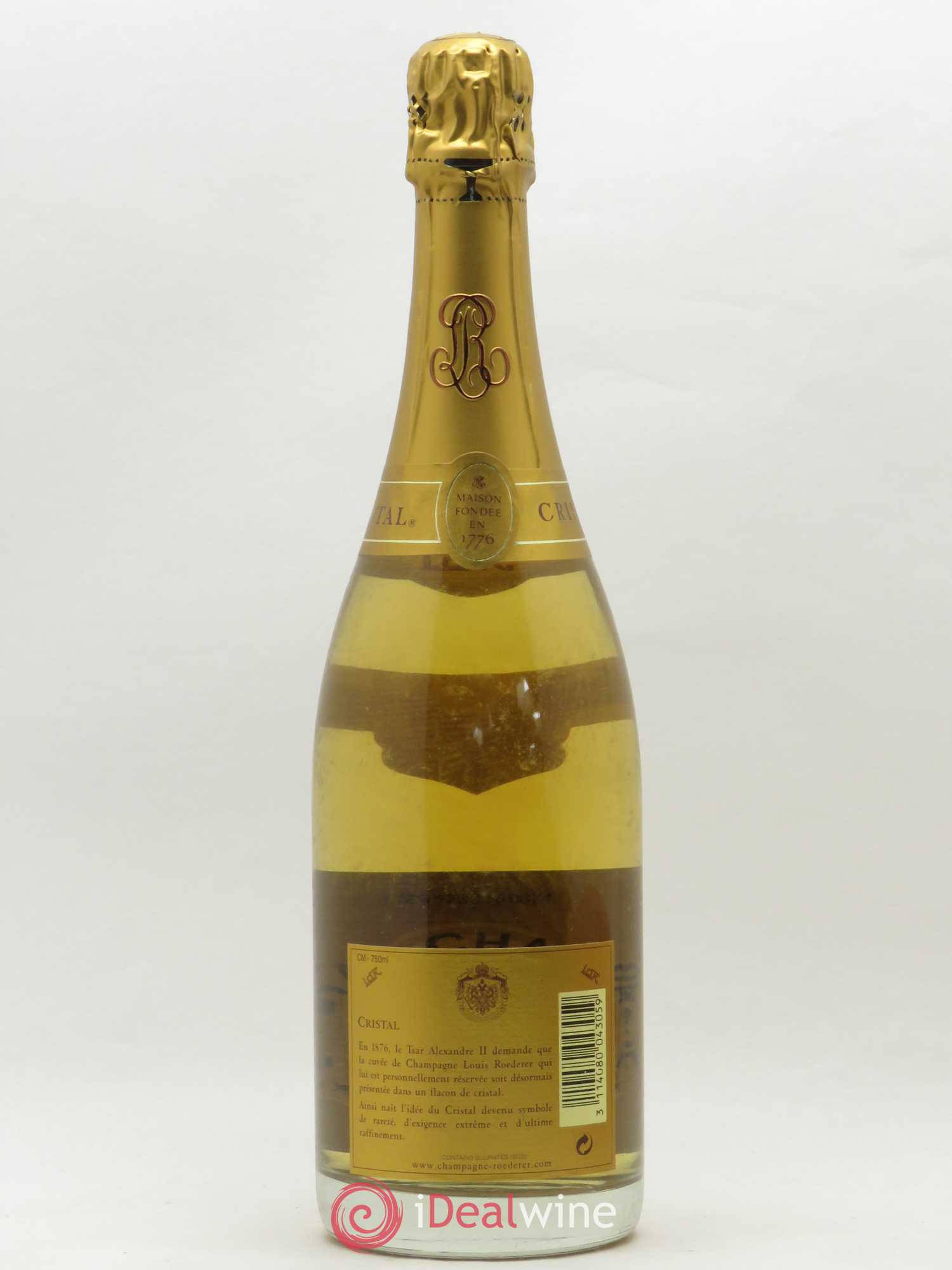 Cristal Louis Roederer 2000 - Lot de 1 bouteille - 1