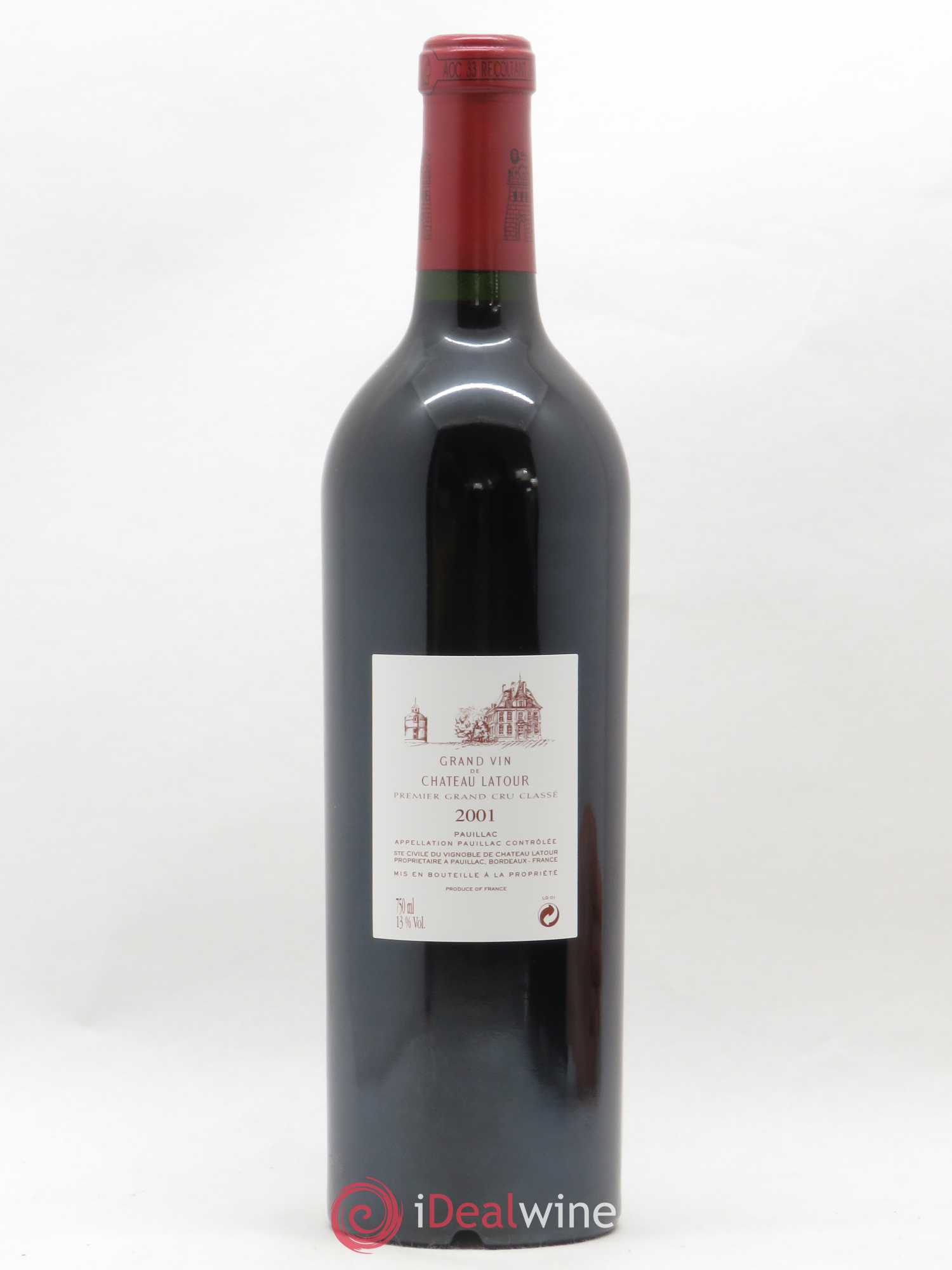 Château Latour 1er Grand Cru Classé 2001 - Lot de 1 bouteille - 1