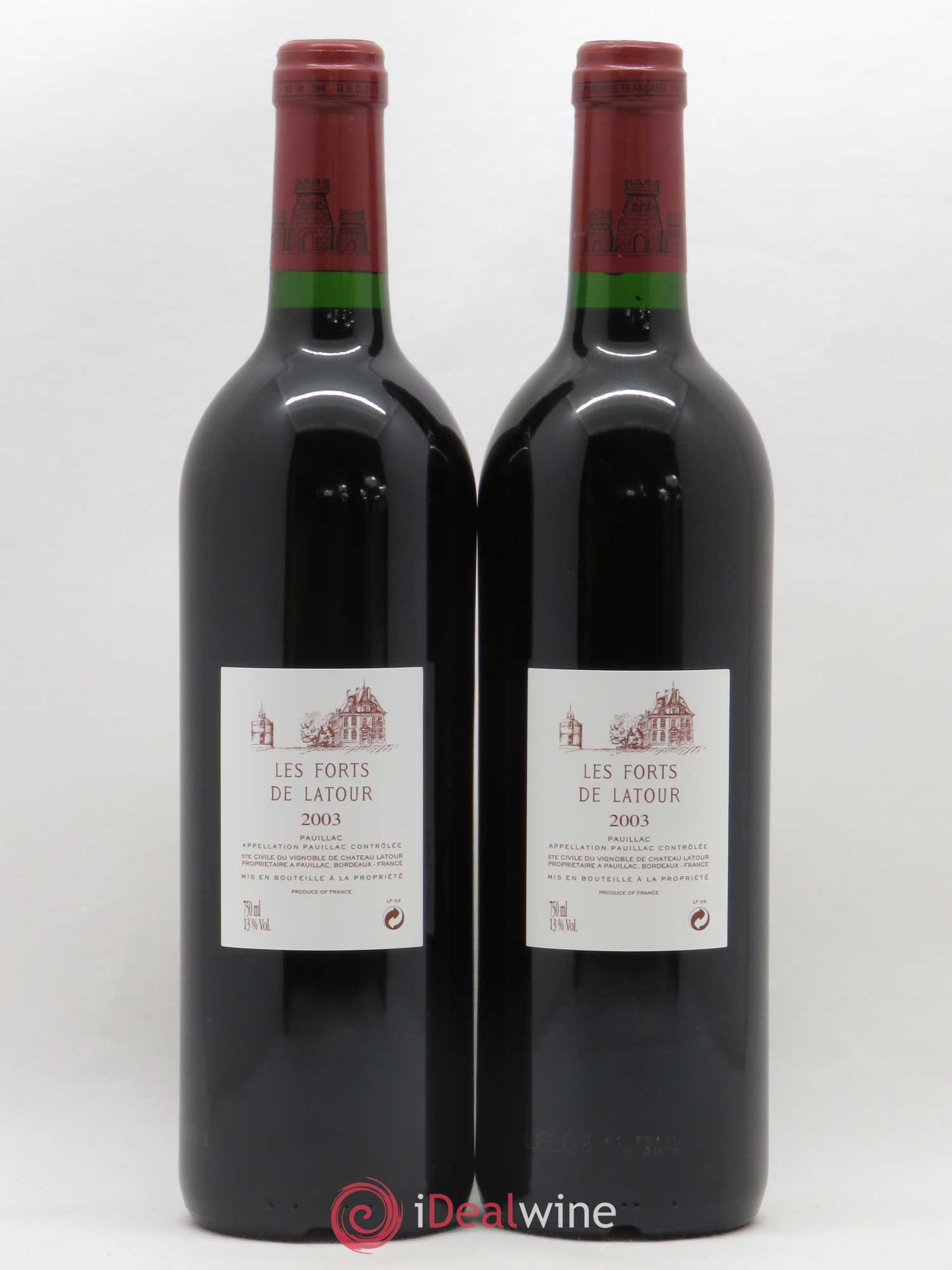 Les Forts de Latour Second Vin 2003 - Lot de 2 bouteilles - 1