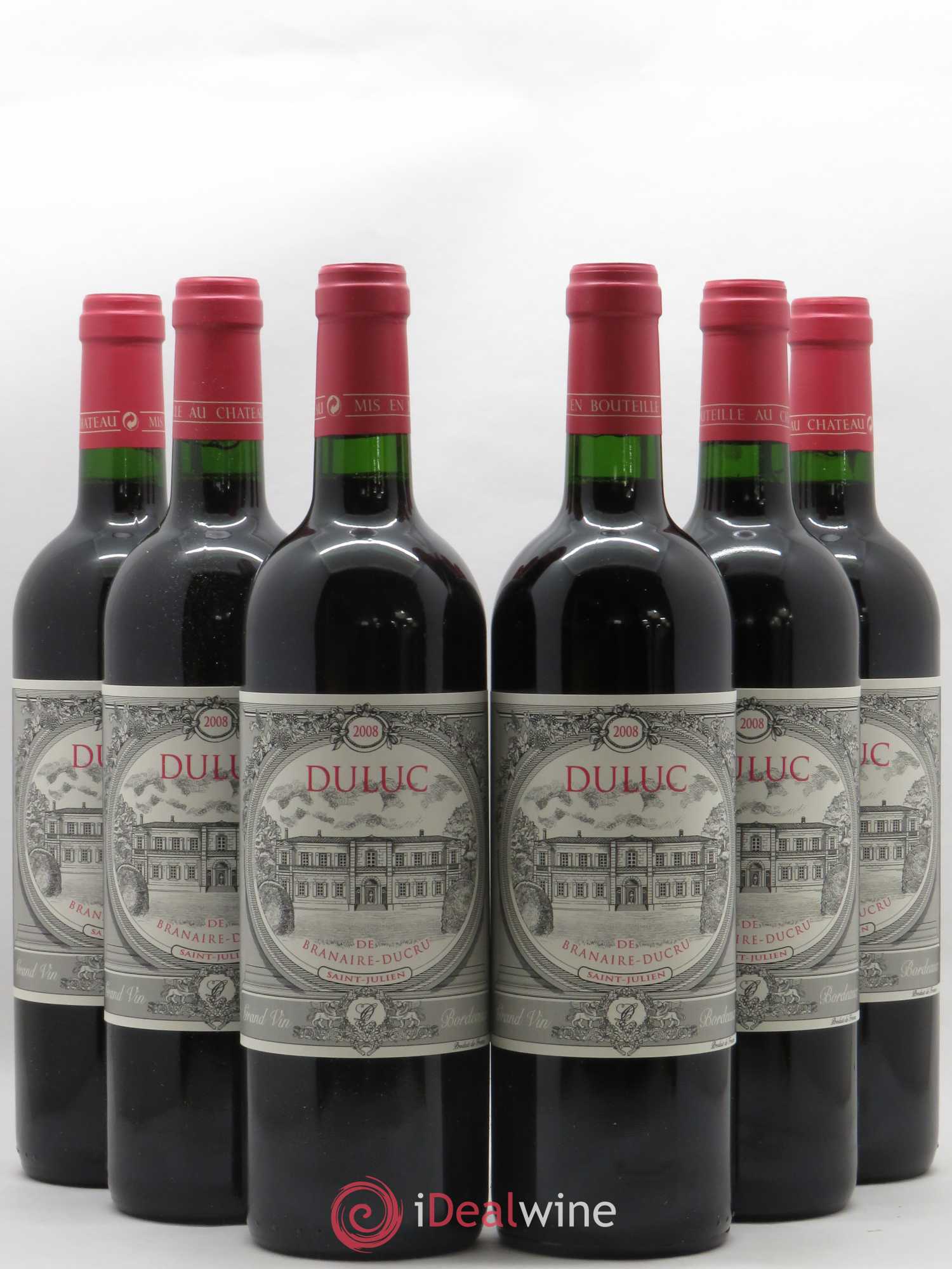 Duluc de Branaire Second Vin 2008 - Lot de 6 bouteilles - 0