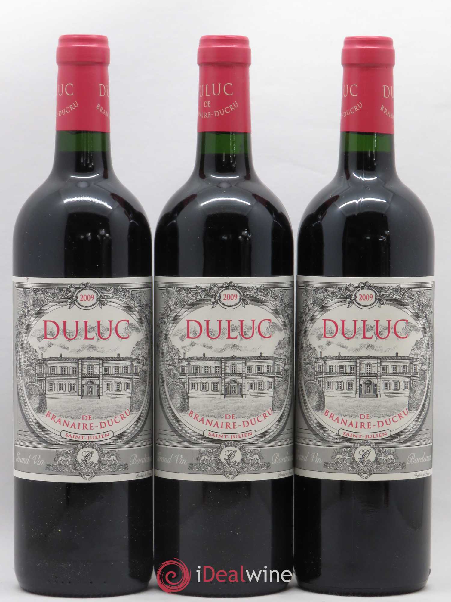 Duluc de Branaire Second Vin (sans prix de réserve) 2009 - Lot de 3 bouteilles - 0