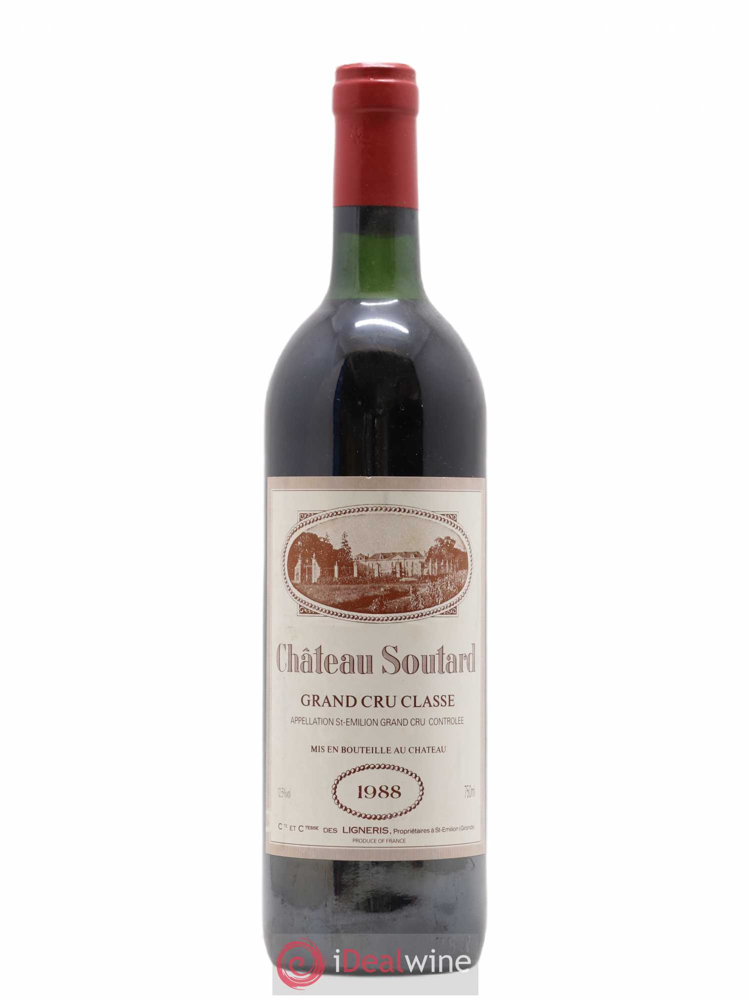 Château Soutard Grand Cru Classé 1988 - Lot de 1 bouteille - 0
