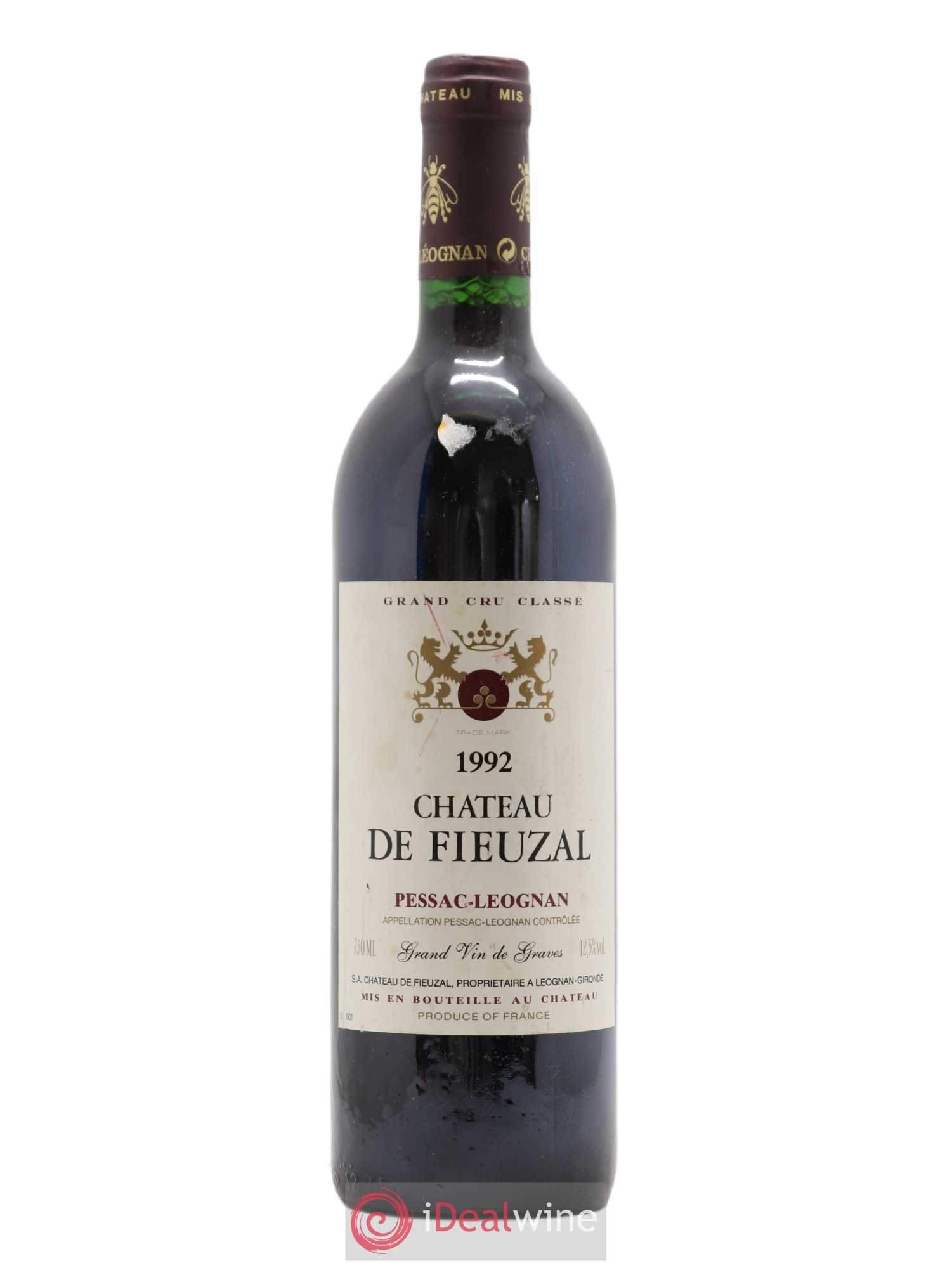 Château de Fieuzal Cru Classé de Graves 1992 - Lot de 1 bouteille - 0