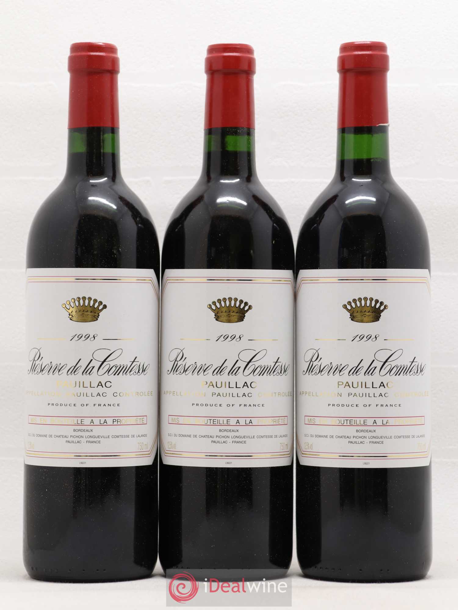 Réserve de la Comtesse Second Vin 1998 - Lot de 12 bouteilles - 1