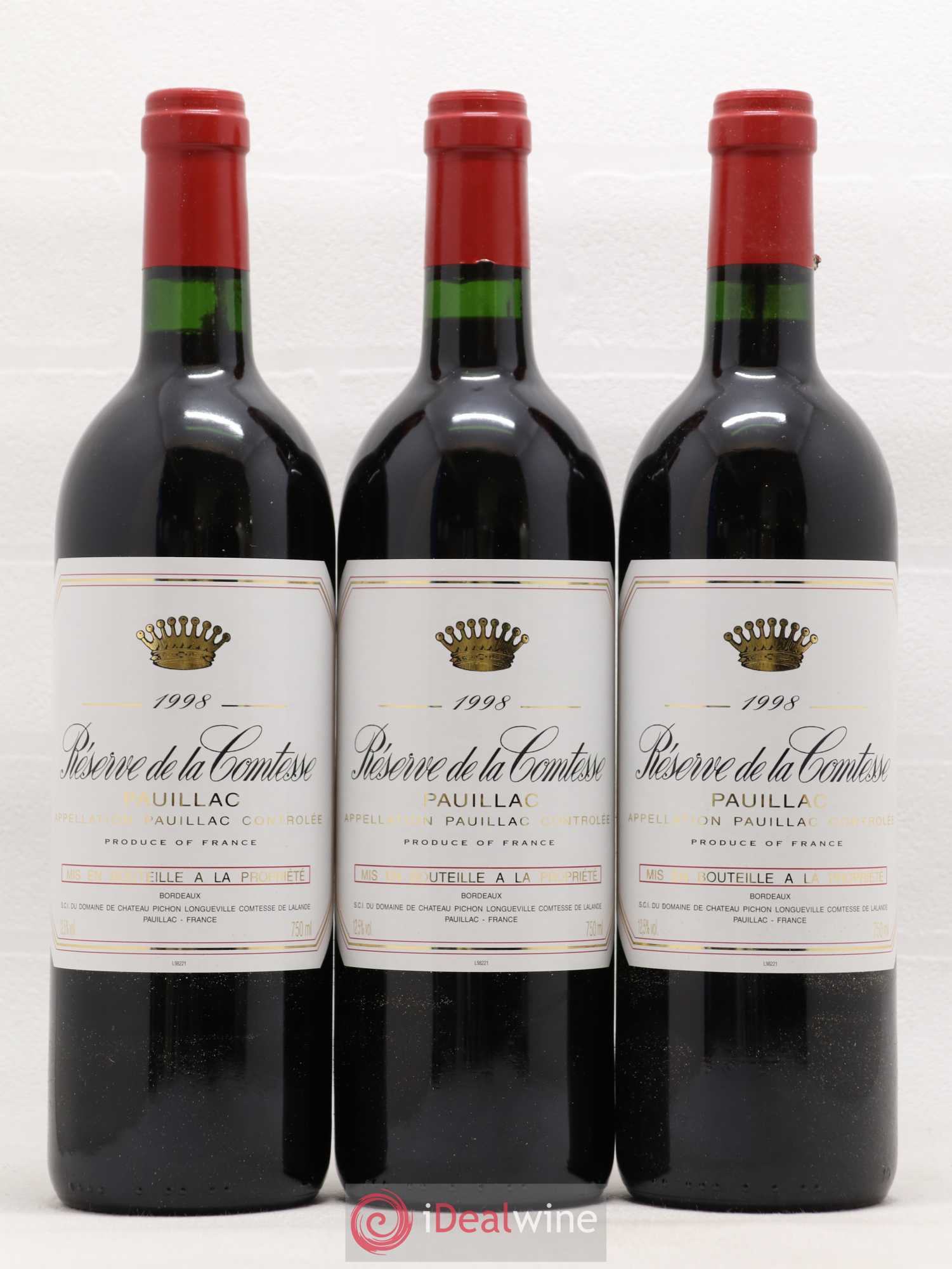 Réserve de la Comtesse Second Vin 1998 - Lot de 12 bouteilles - 2