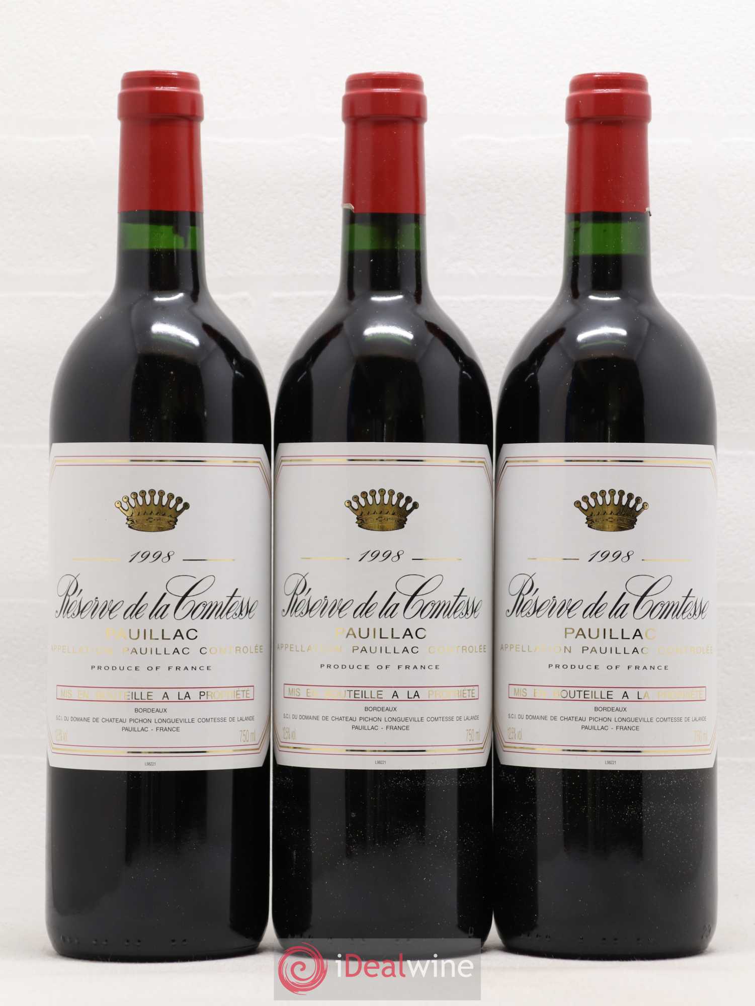 Réserve de la Comtesse Second Vin 1998 - Lot de 12 bouteilles - 3