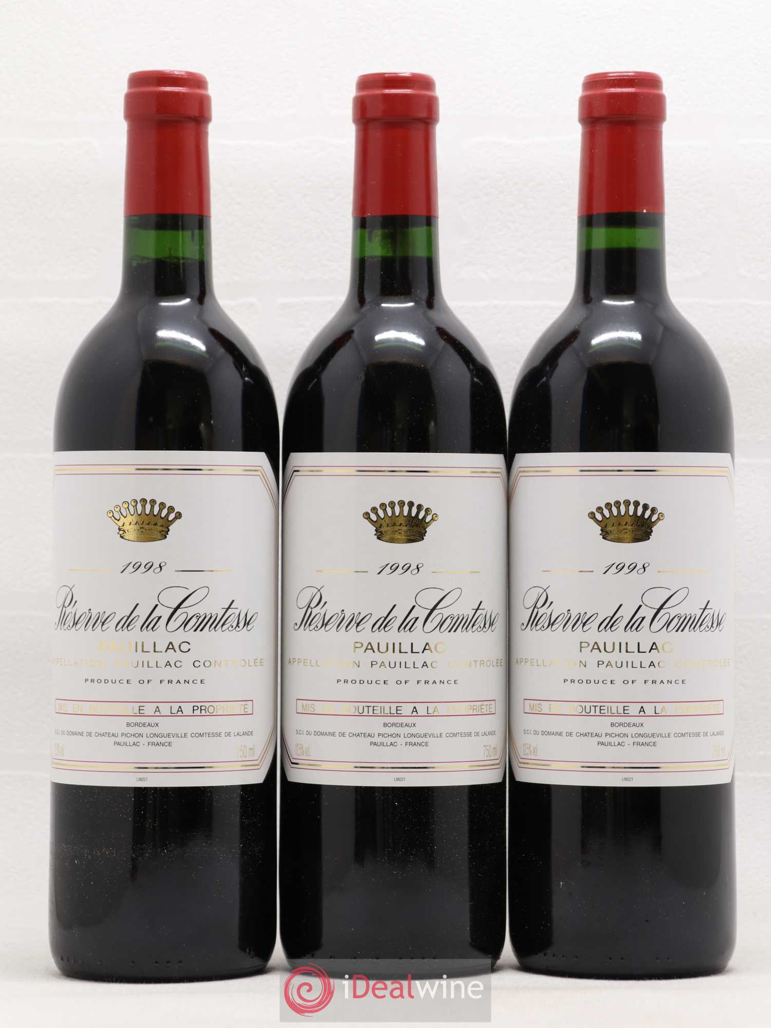 Réserve de la Comtesse Second Vin 1998 - Lot de 12 bouteilles - 4