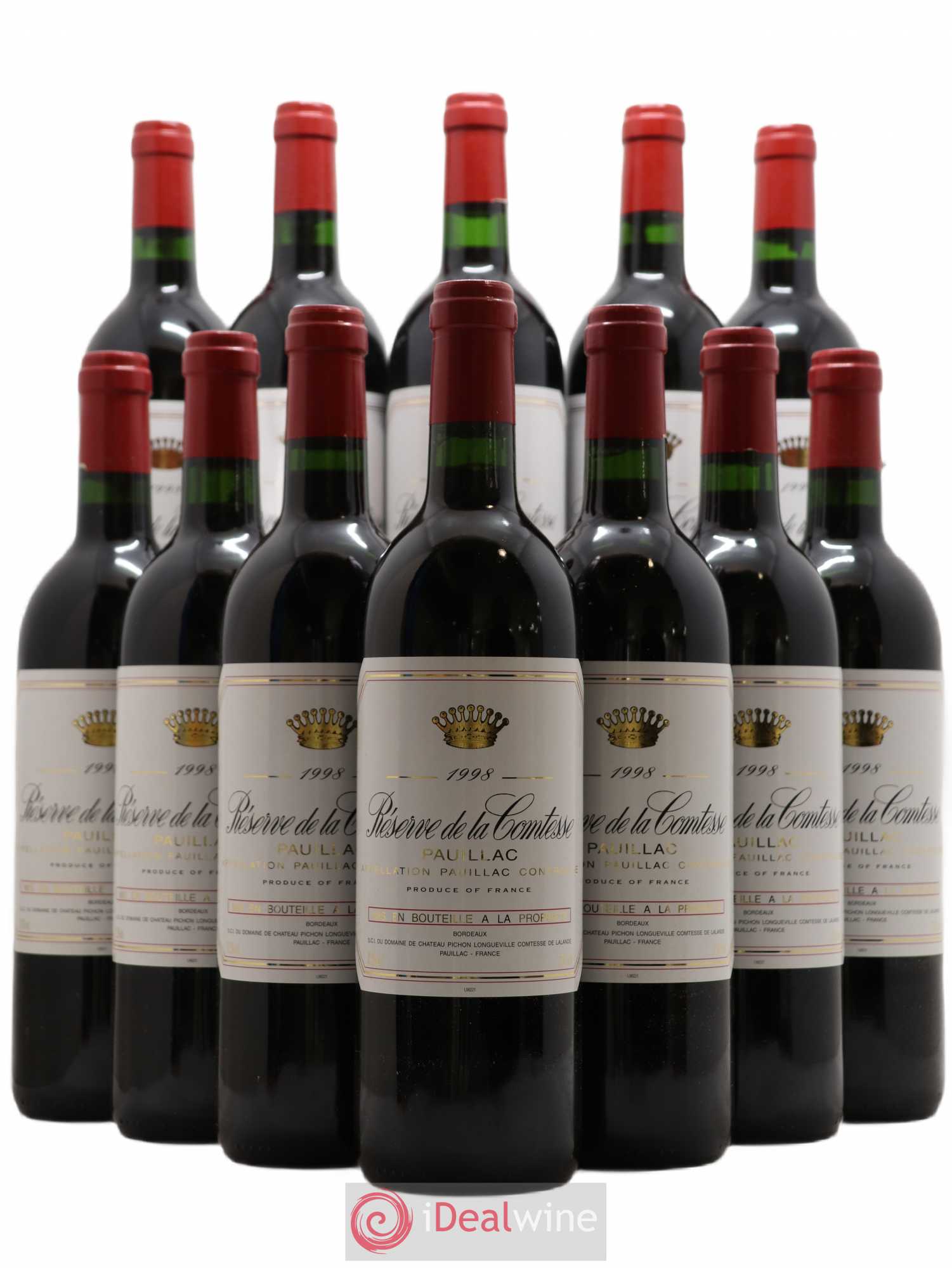 Réserve de la Comtesse Second Vin 1998 - Lot de 12 bouteilles - 0