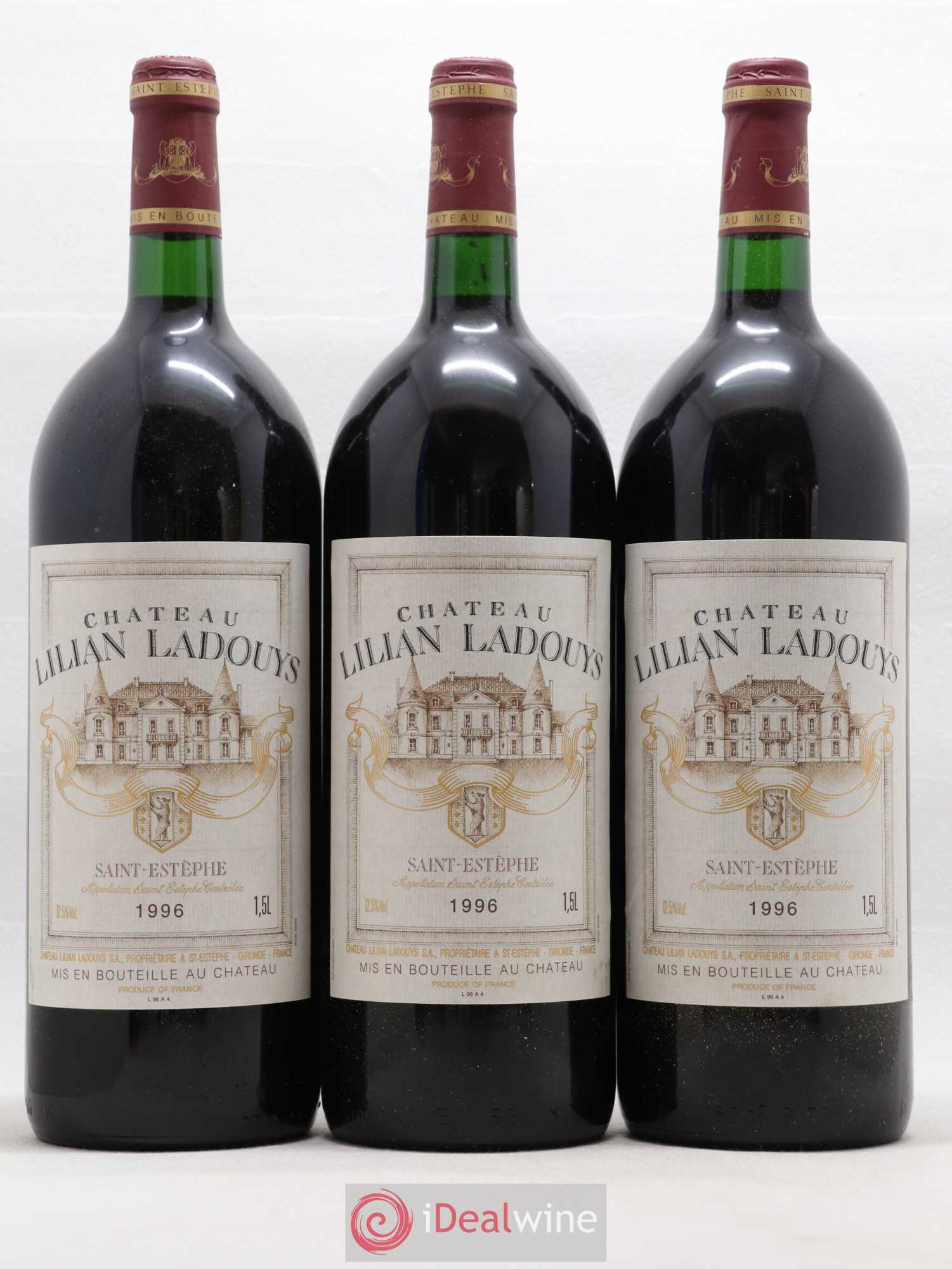 Château Lilian Ladouys Cru Bourgeois 1996 - Lot de 6 magnums - 1