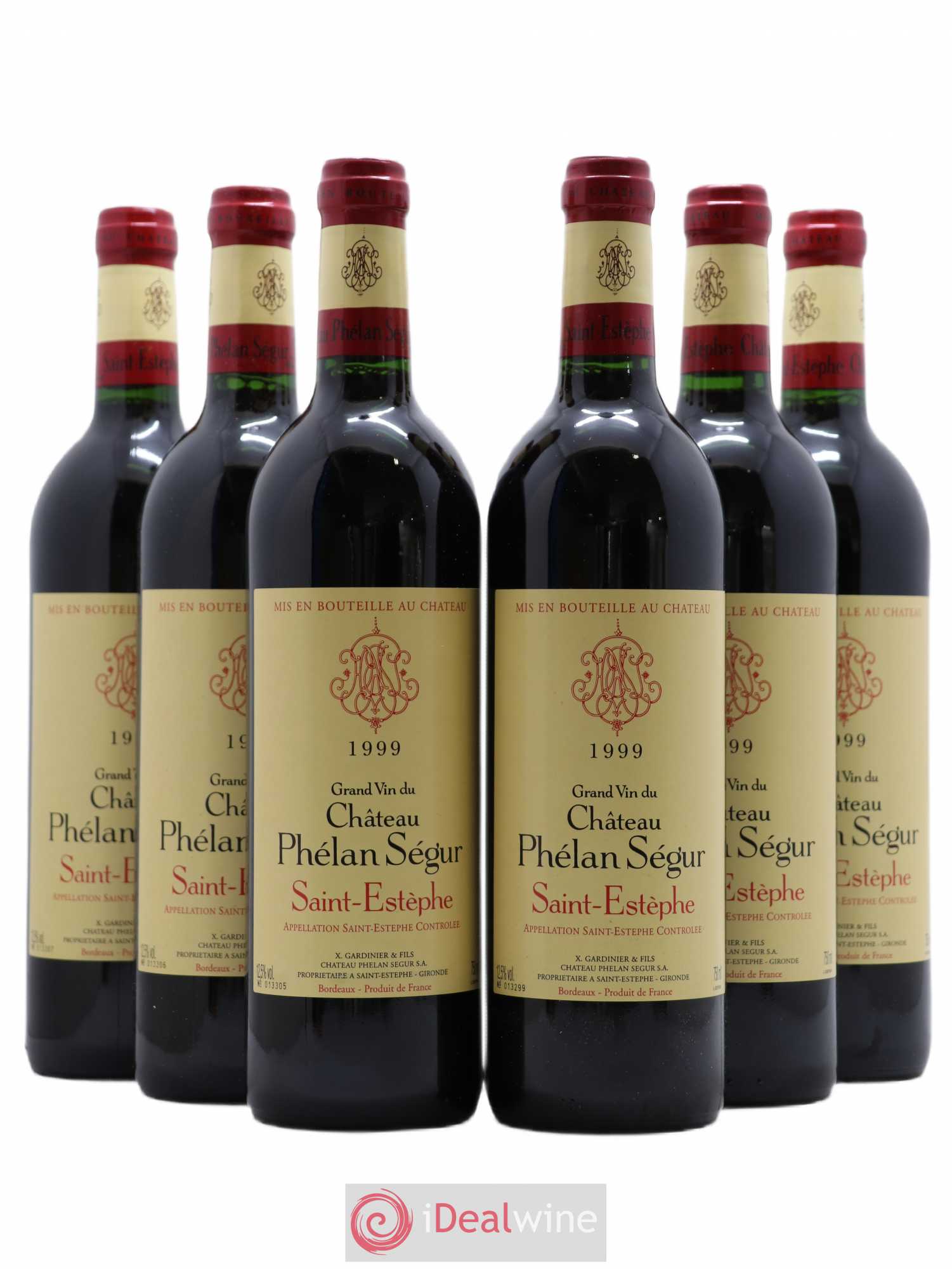 Château Phélan Ségur 1999 - Lot de 6 bouteilles - 0