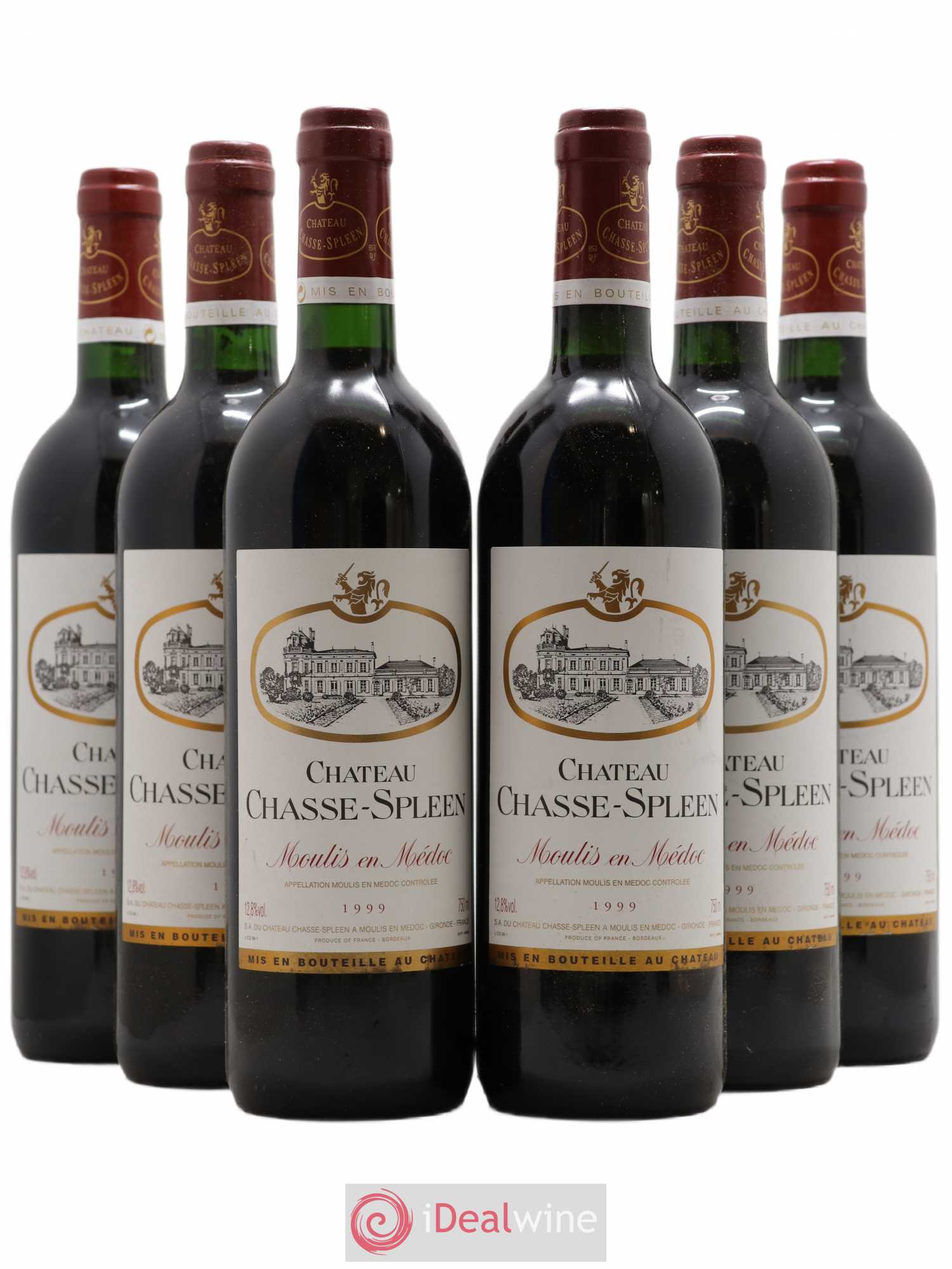 Château Chasse Spleen 1999 - Lot de 6 bouteilles - 0