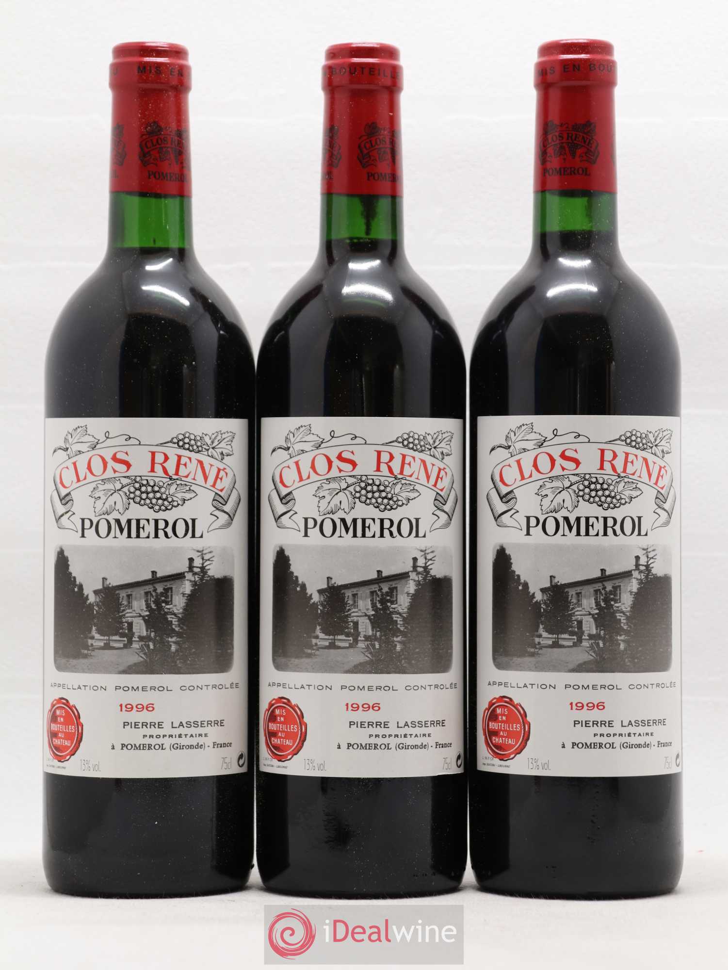 Clos René 1996 - Lot of 6 bottles - 2