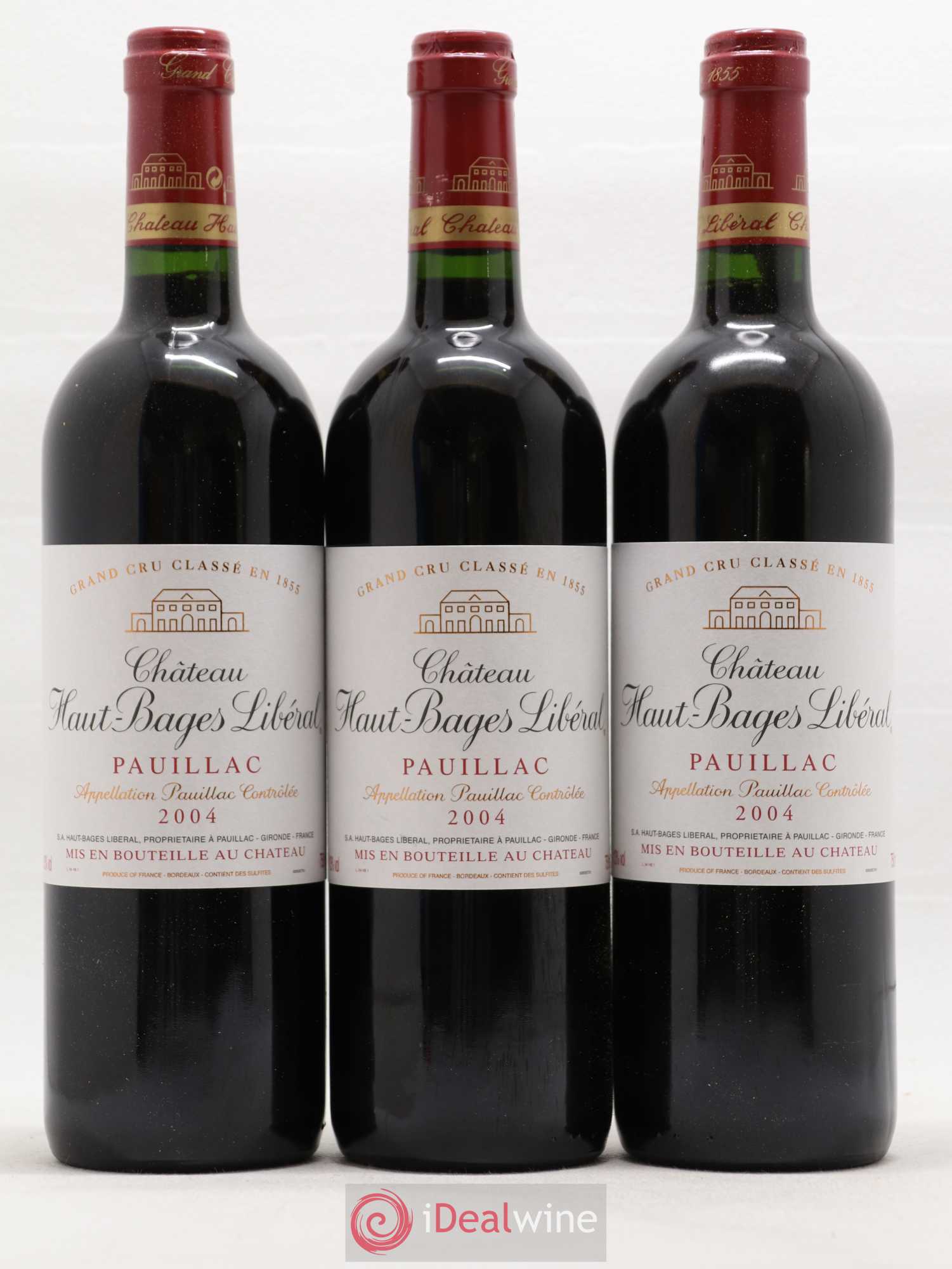 Château Haut Bages Libéral 5ème Grand Cru Classé (sans prix de réserve) 2004 - Lot de 6 bouteilles - 1